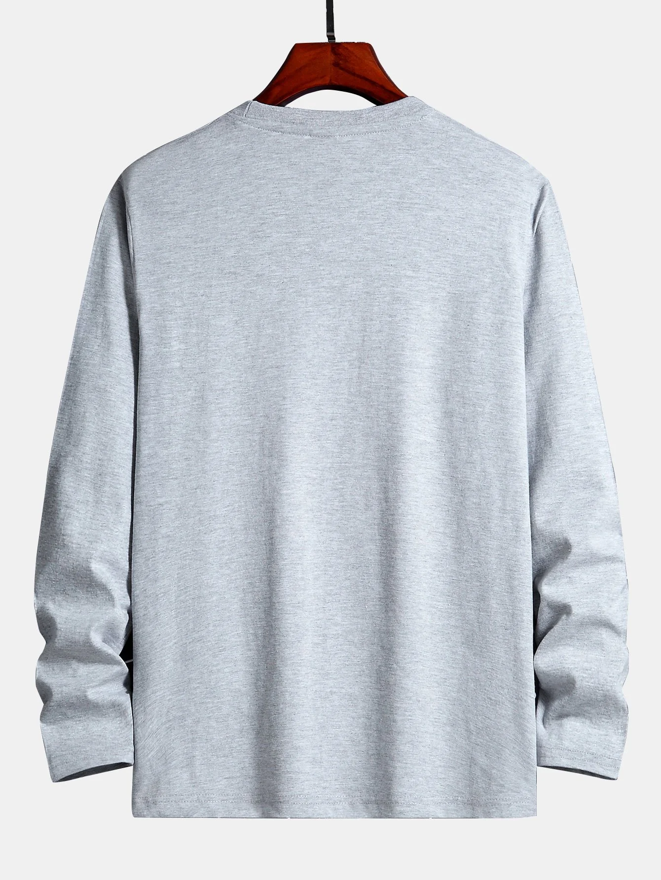 Langarm T-Shirt mit dankbarem Druck aus Baumwolle - Image 12