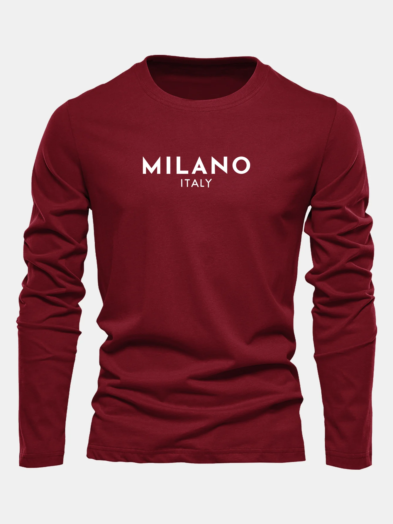 Langarm Milano Print Baumwoll-T-Shirt - Image 6