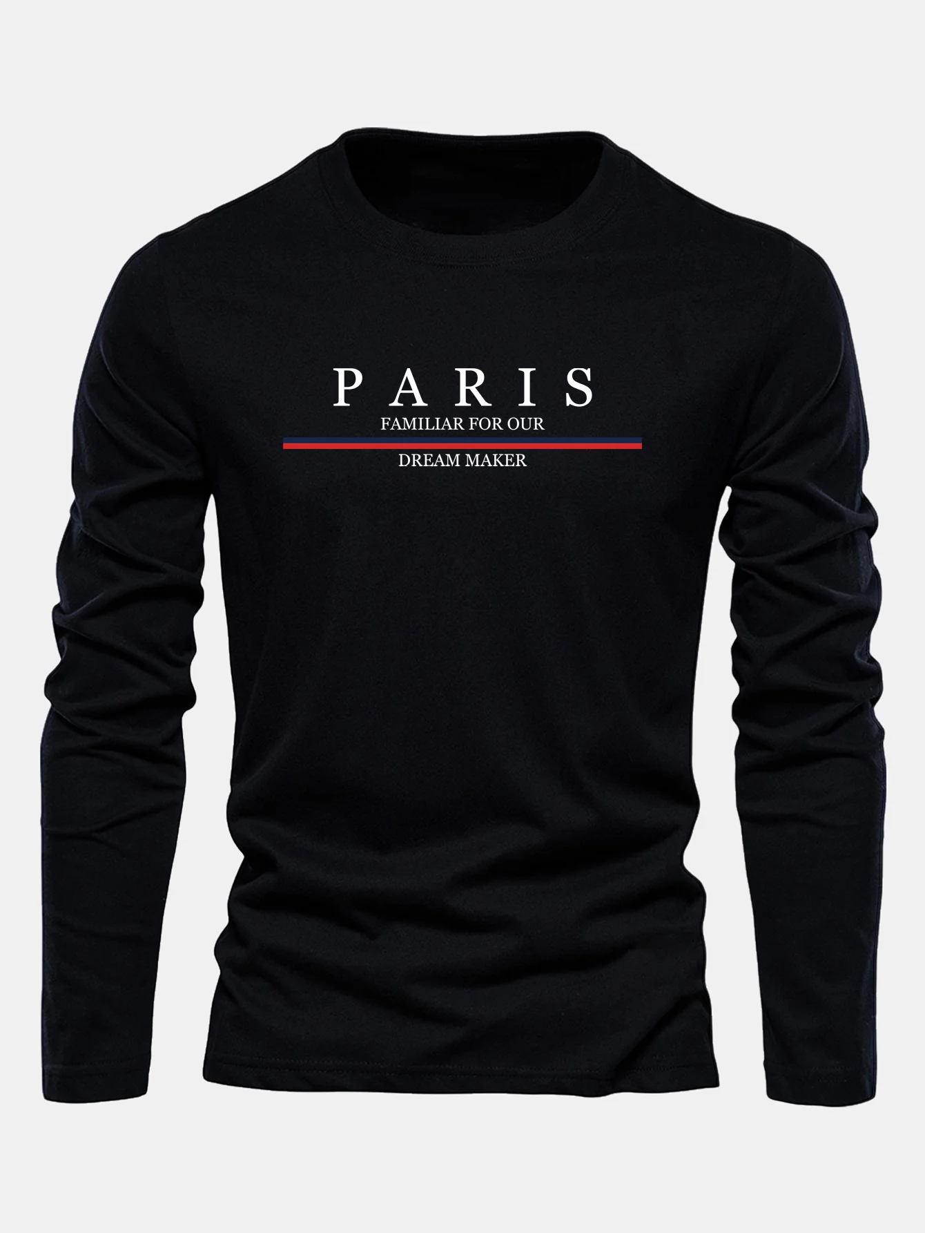 Langarm Paris Druck Baumwoll-T-Shirt - Image 2