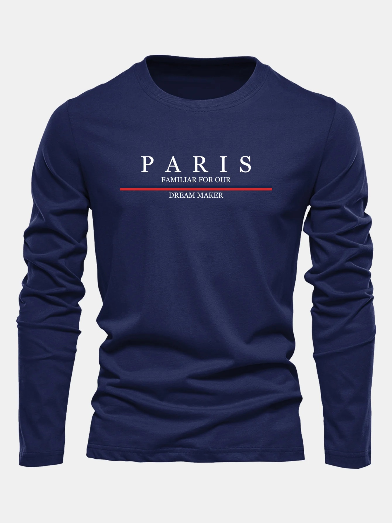 Langarm Paris Druck Baumwoll-T-Shirt - Image 3