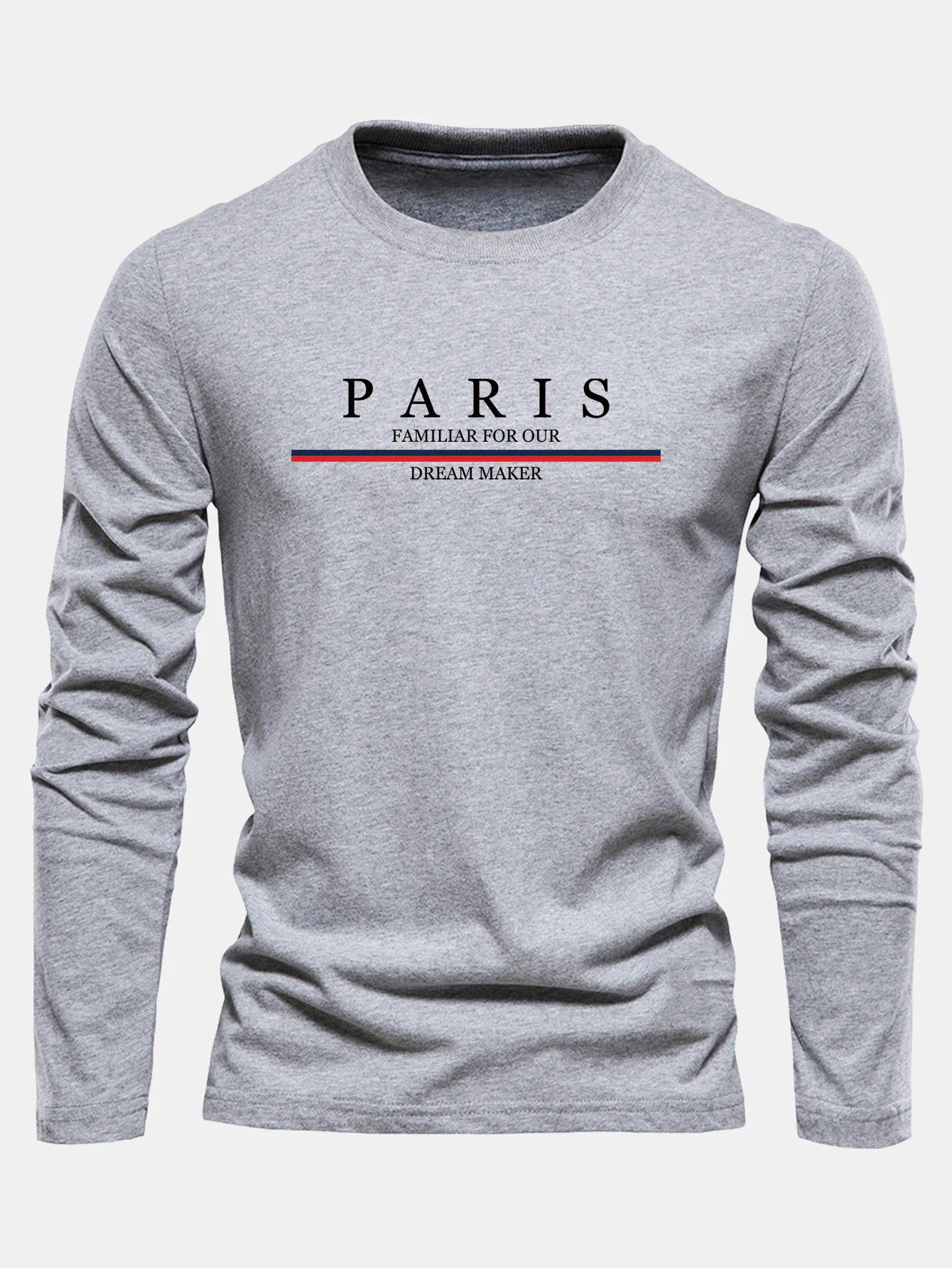 Langarm Paris Druck Baumwoll-T-Shirt - Image 8