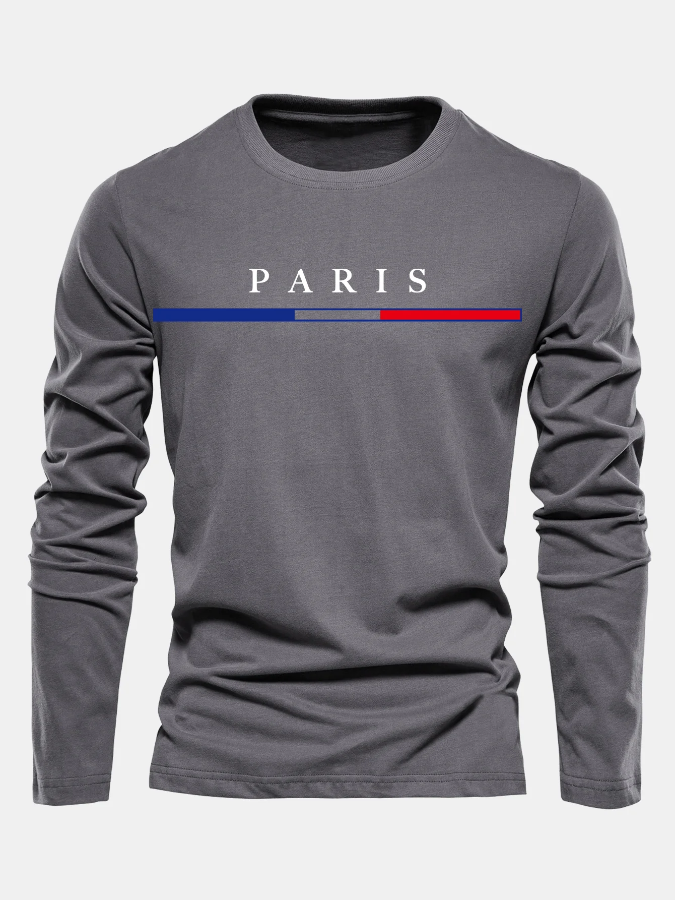 Langarm Paris Druck Baumwoll-T-Shirt - Image 10