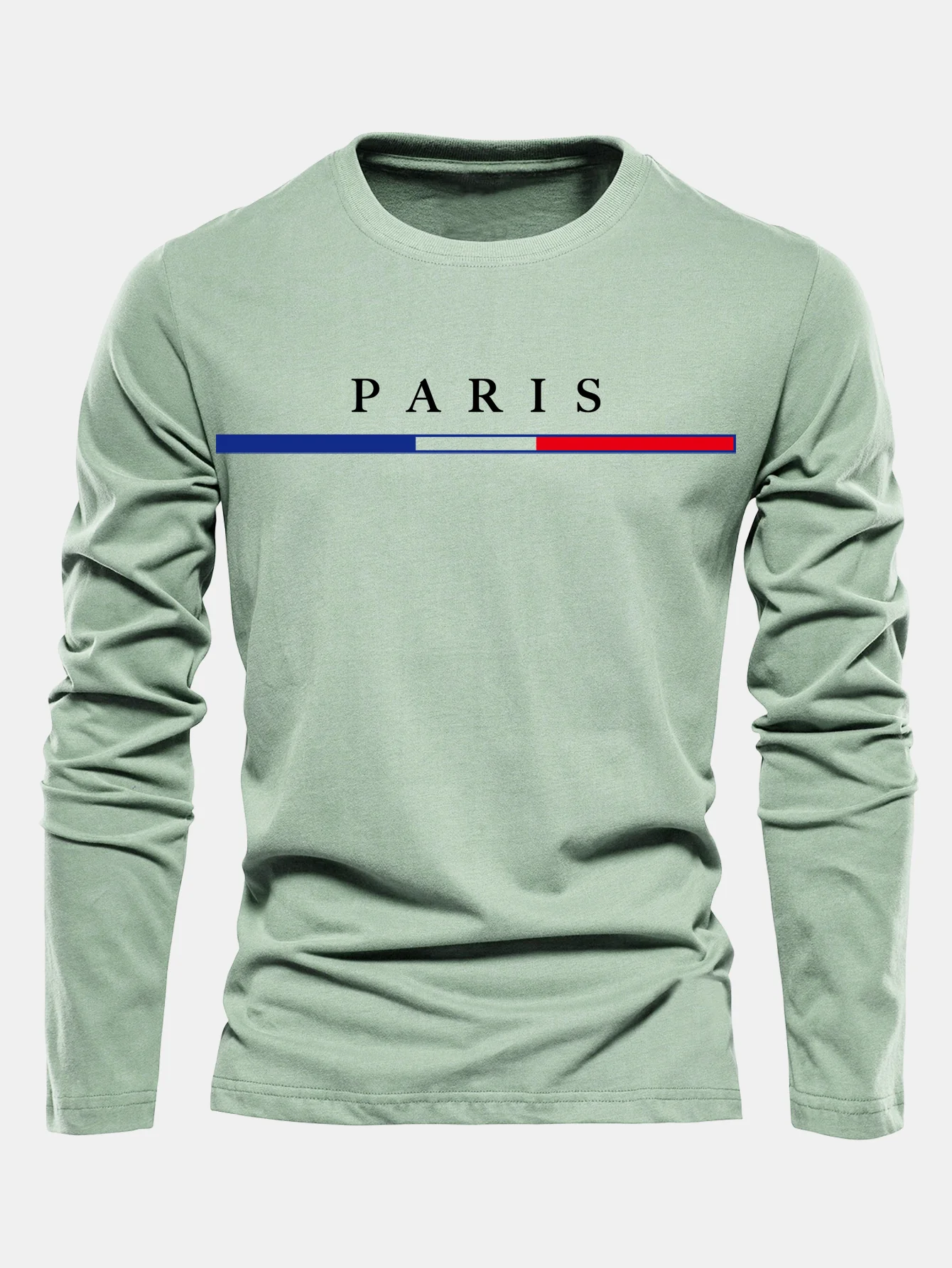 Langarm Paris Druck Baumwoll-T-Shirt - Image 11