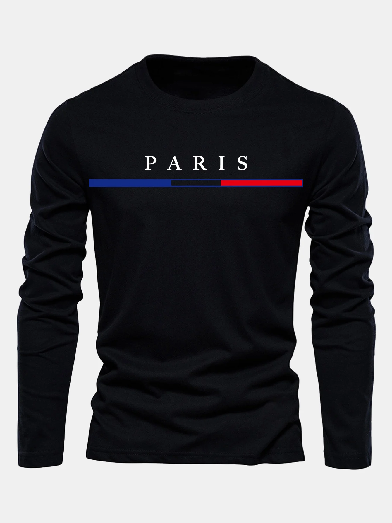 Langarm Paris Druck Baumwoll-T-Shirt - Image 2