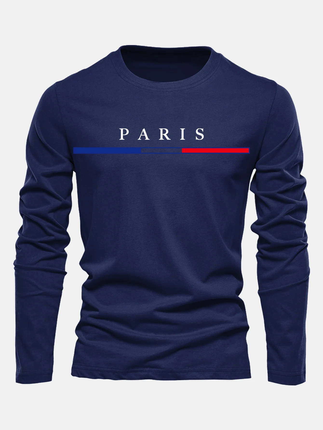 Langarm Paris Druck Baumwoll-T-Shirt - Image 3