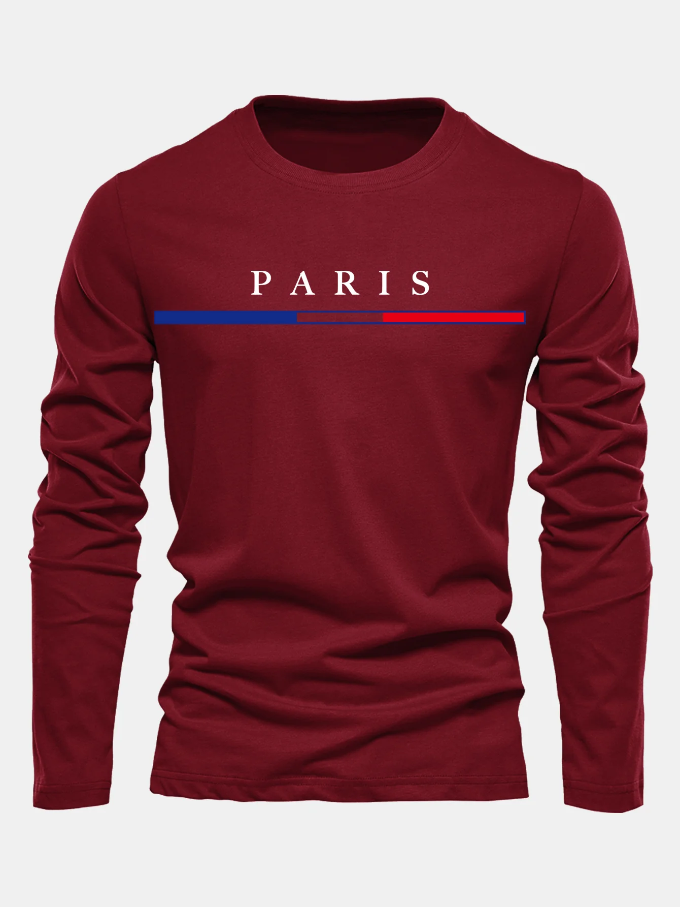 Langarm Paris Druck Baumwoll-T-Shirt - Image 4