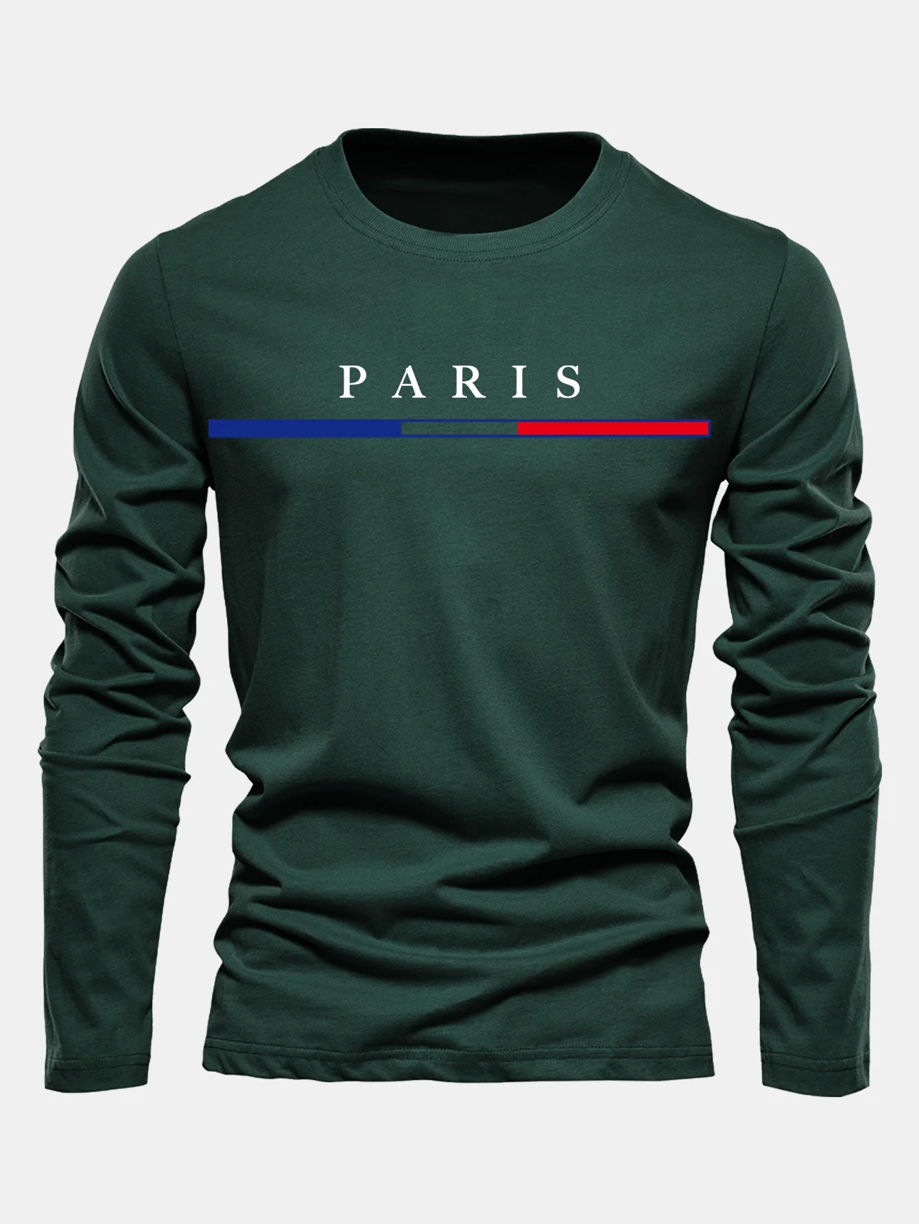 Langarm Paris Druck Baumwoll-T-Shirt - Image 5