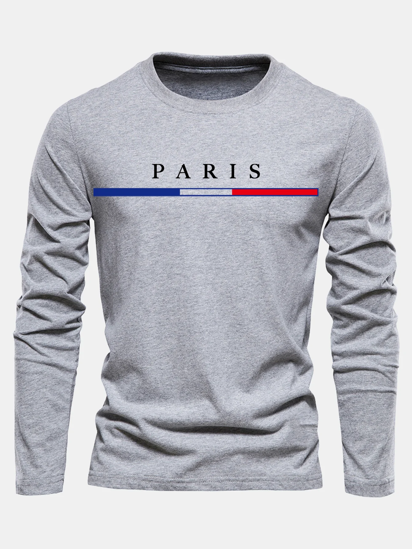 Langarm Paris Druck Baumwoll-T-Shirt - Image 9