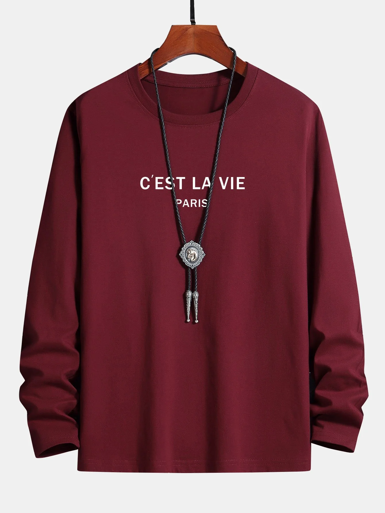 Langarm Paris Druck Baumwoll-T-Shirt - Image 5