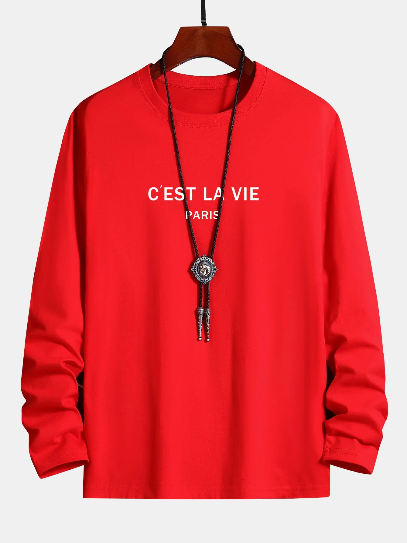 Langarm Paris Druck Baumwoll-T-Shirt - Image 6