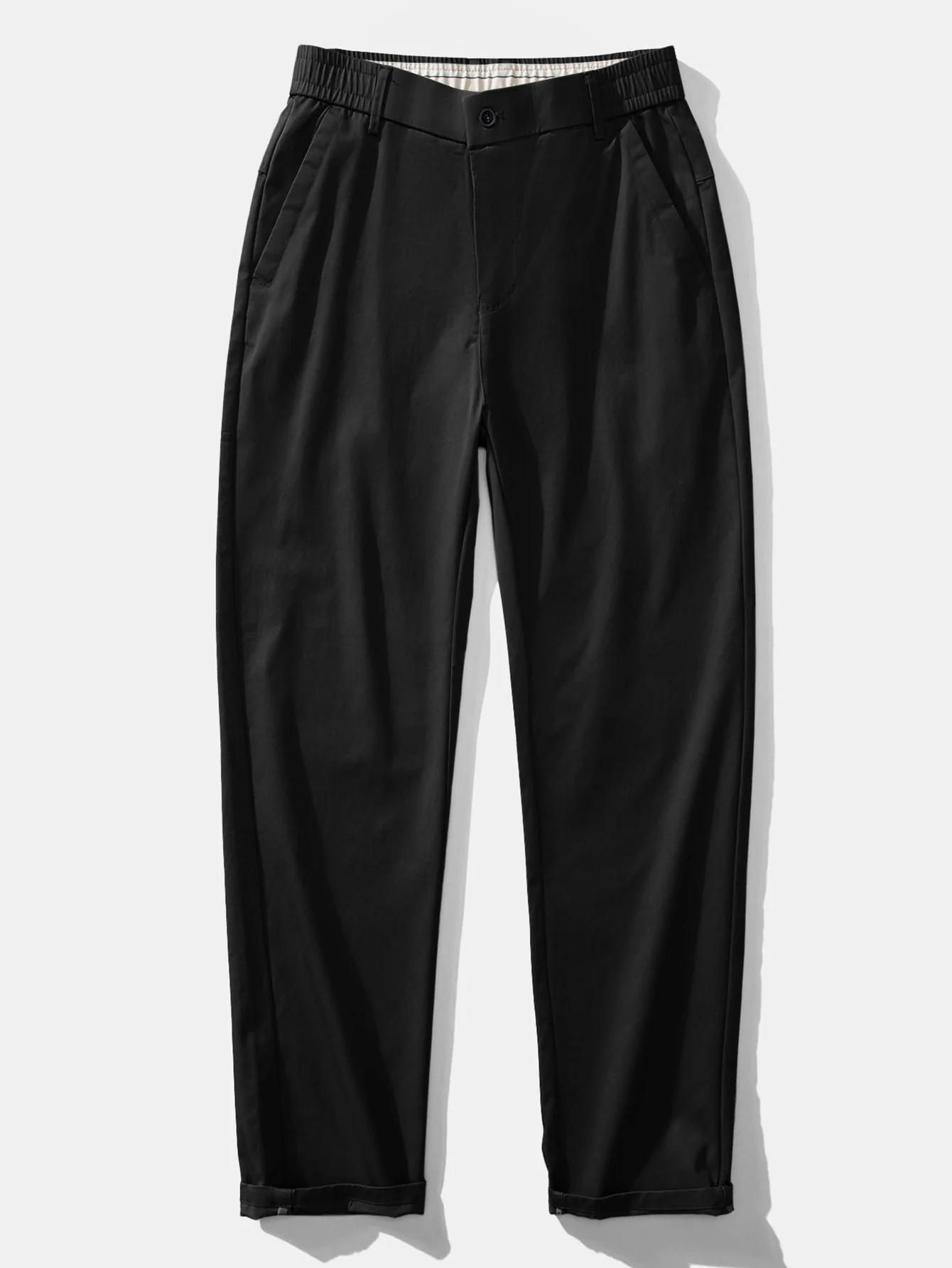 Elastische Taille Gerade Bein Hose - Image 5