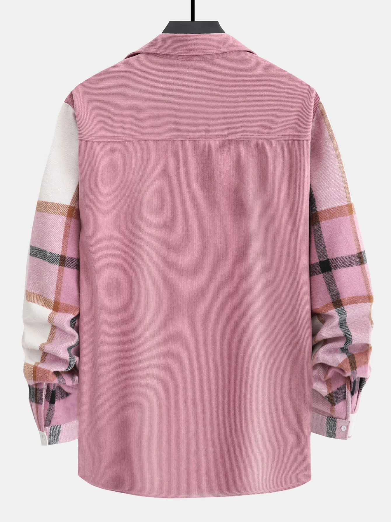 Kariertes Cord-Patchwork-Hemd - Image 6