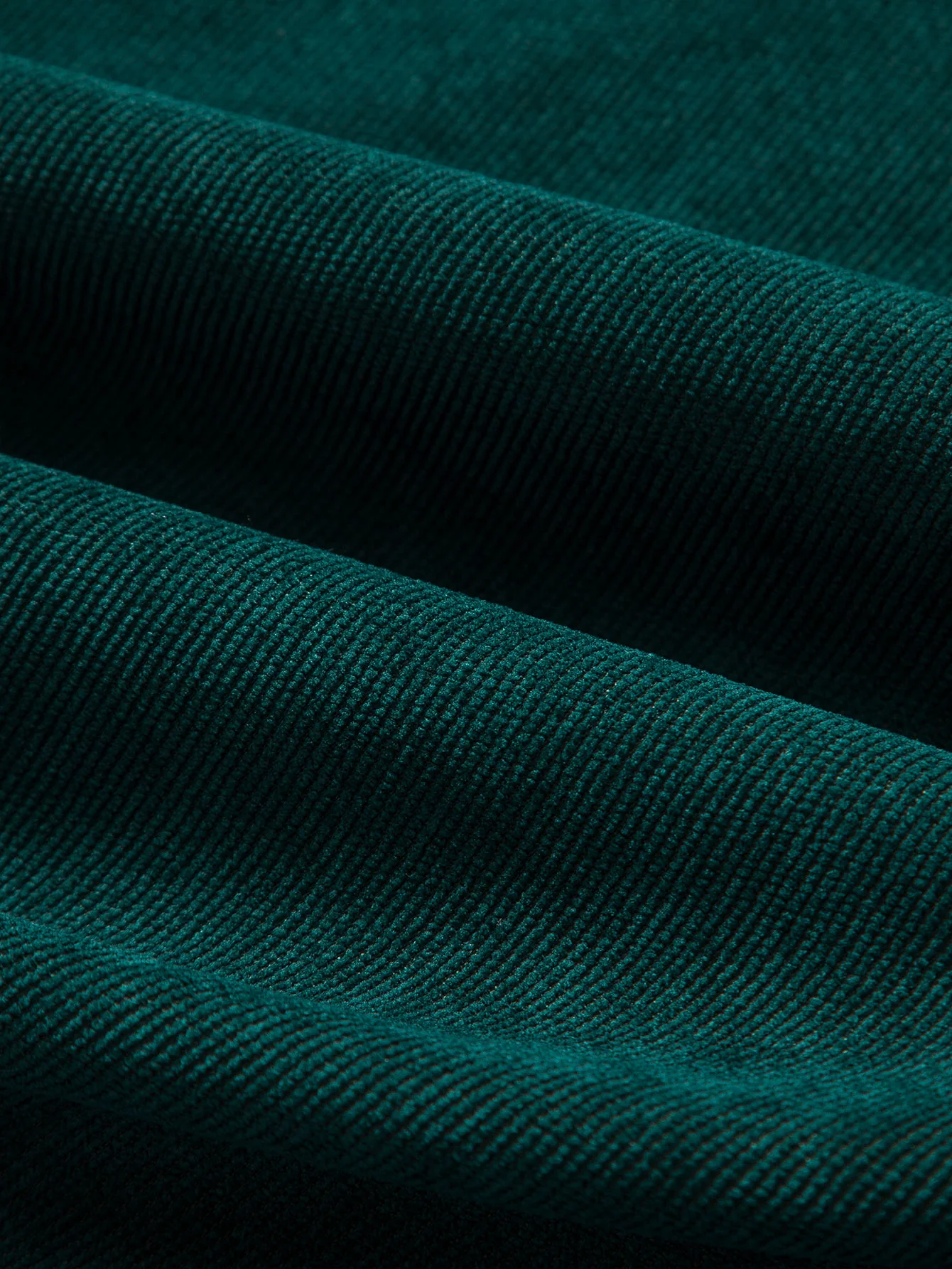 Langarm Karo Corduroy Patchwork Hemd - Image 8