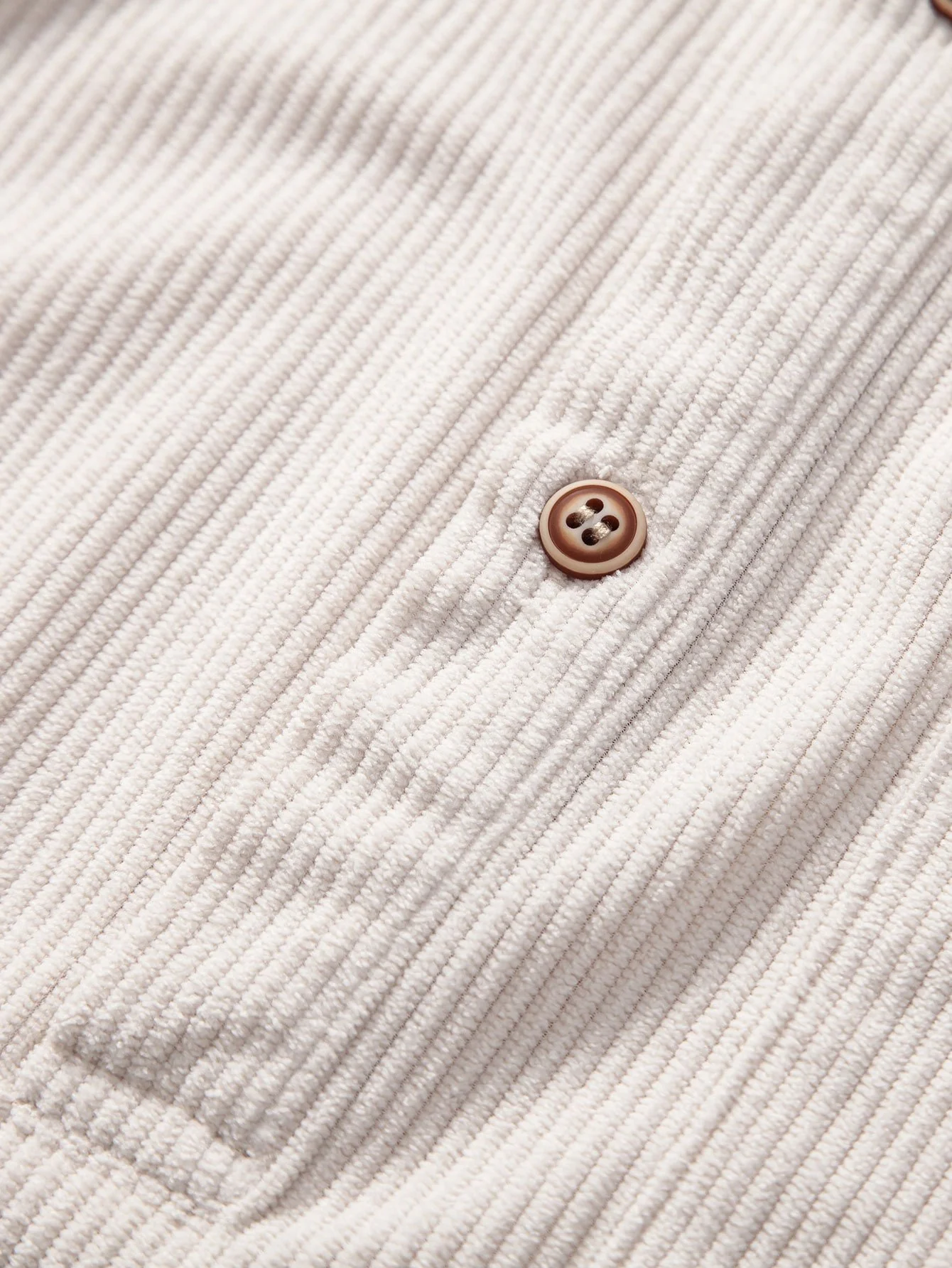 Langarm-Polohemd aus Cord - Image 6