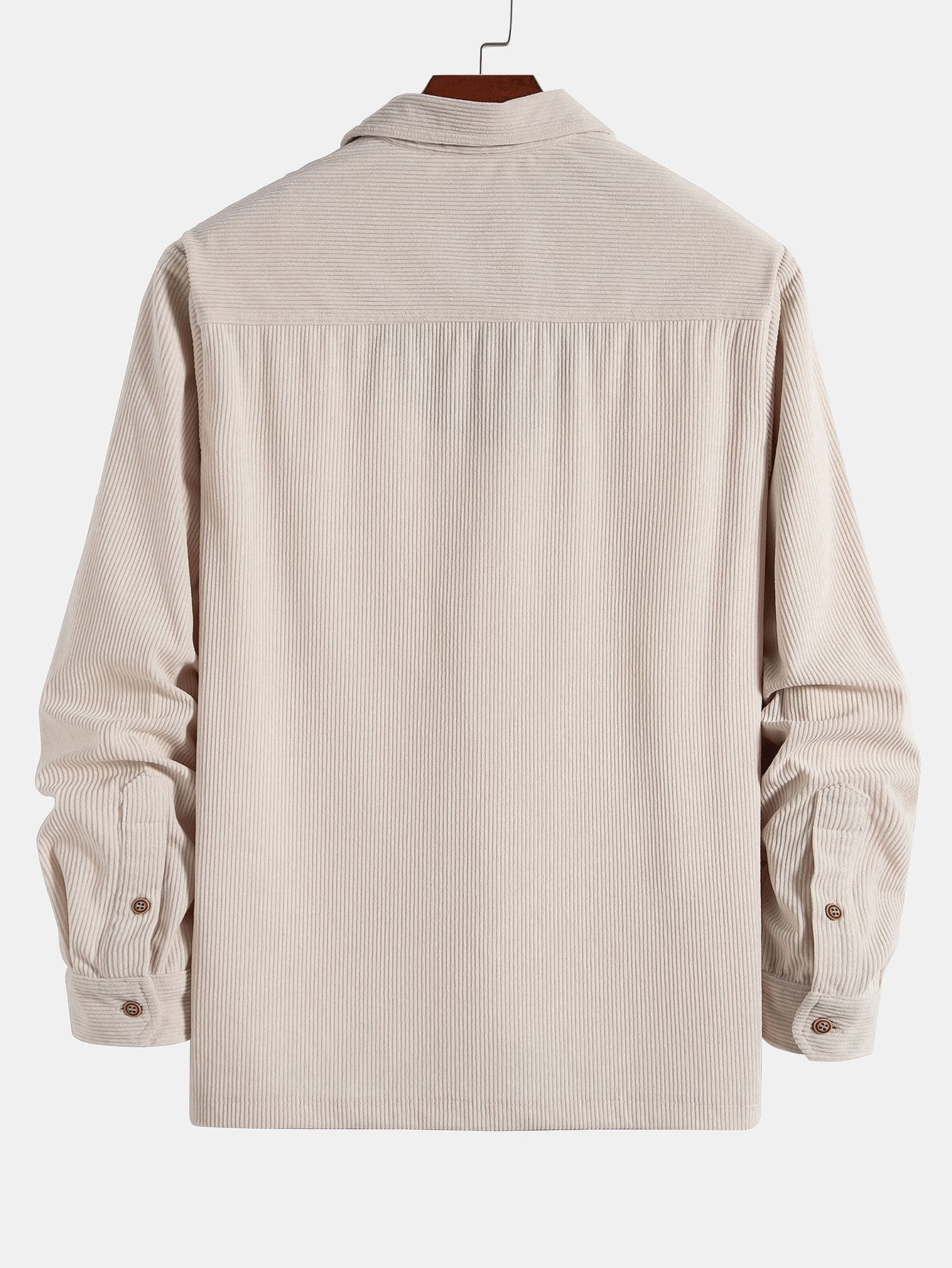 Langarm-Polohemd aus Cord und Shorts - Image 7