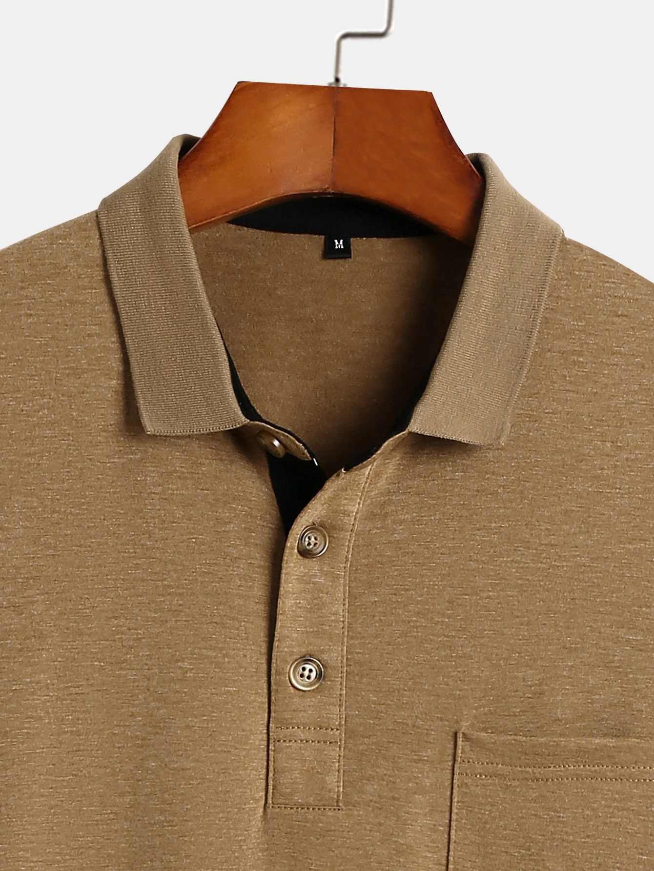 Langarm Poloshirt in normaler Passform - Image 7