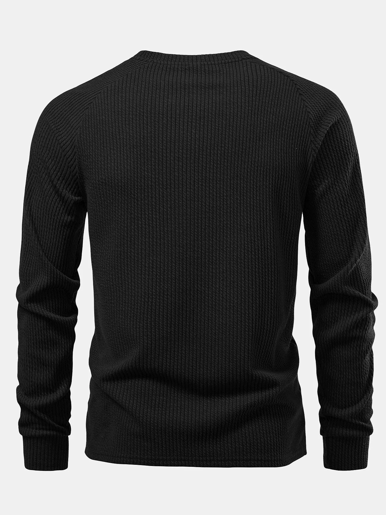 Langärmeliges geripptes T-Shirt - Image 4