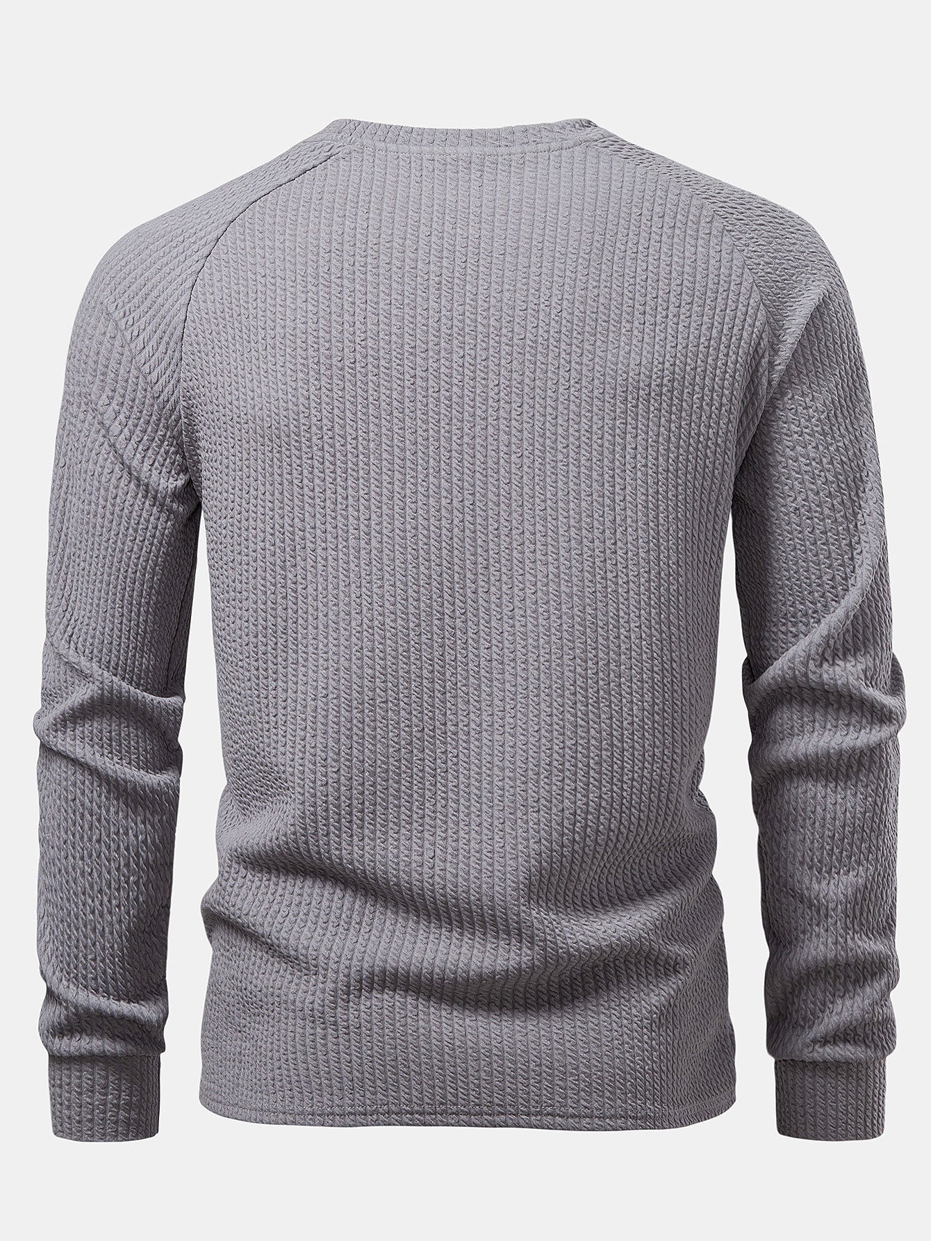 Langärmeliges geripptes T-Shirt - Image 8
