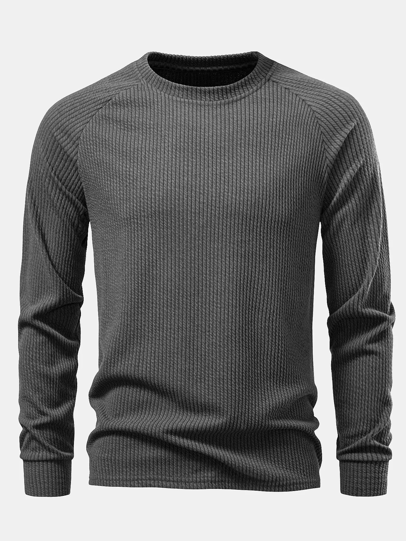 Langärmeliges geripptes T-Shirt - Image 9