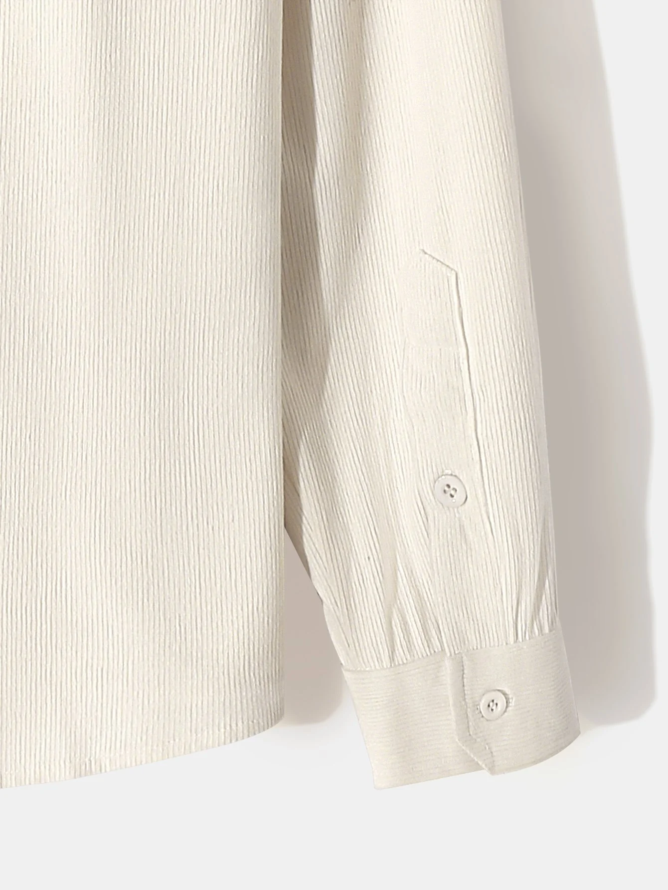Langarm Stehkragen Cordhemd - Image 6