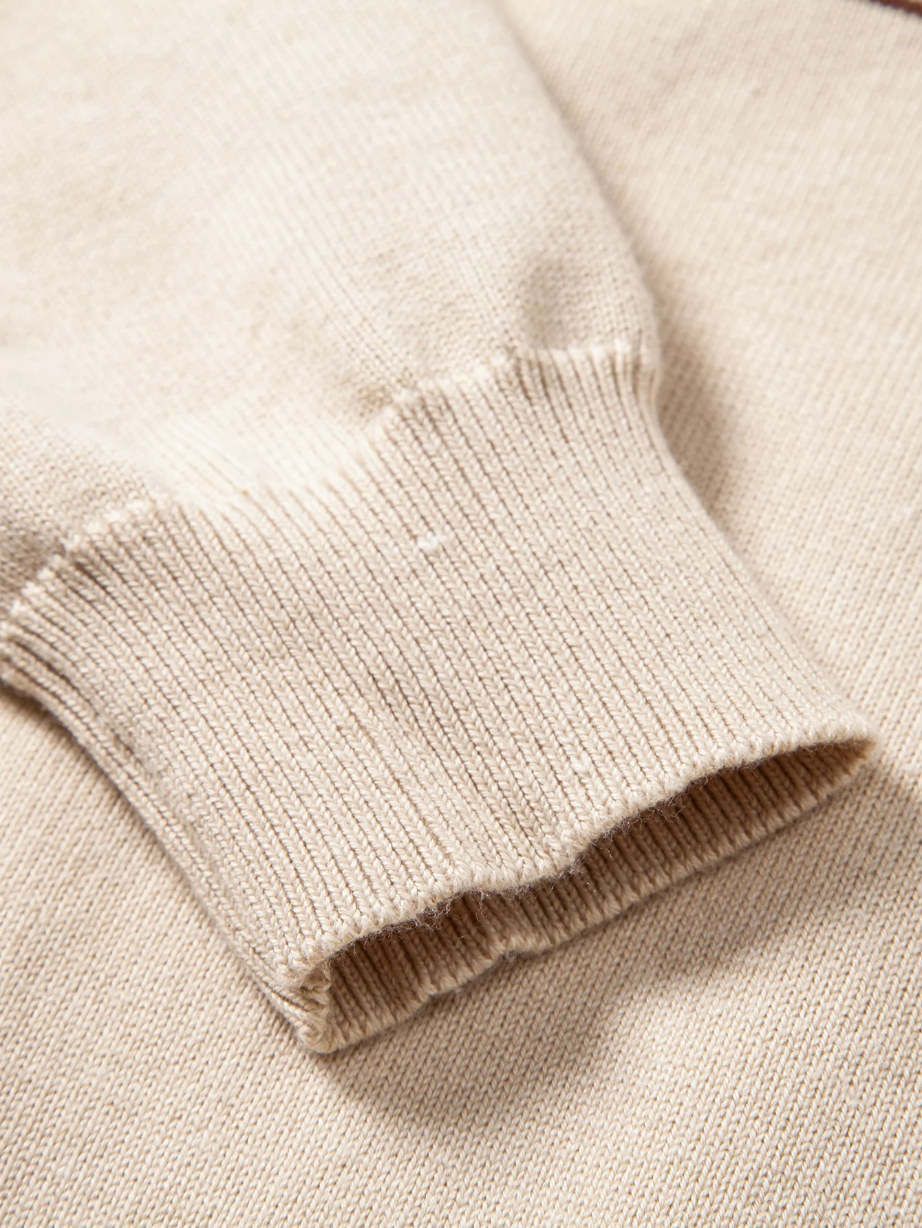 Langarm gestreiftes Strick-Poloshirt - Image 9