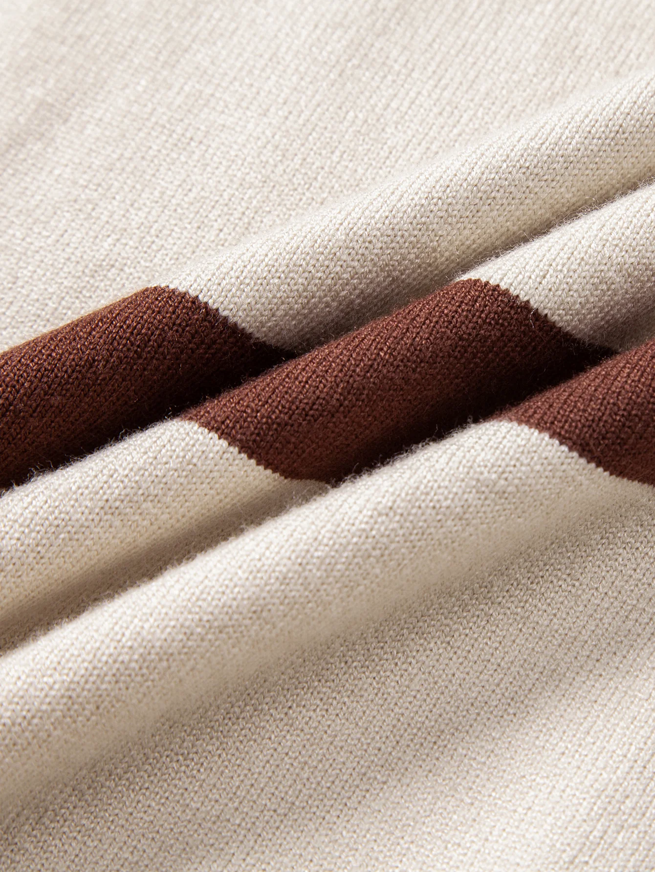 Langarm gestreiftes Strick-Poloshirt - Image 13
