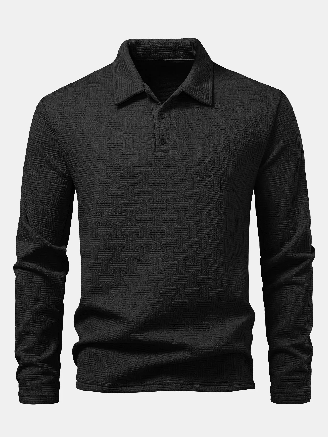 Langarm gestreiftes Poloshirts-Shirt