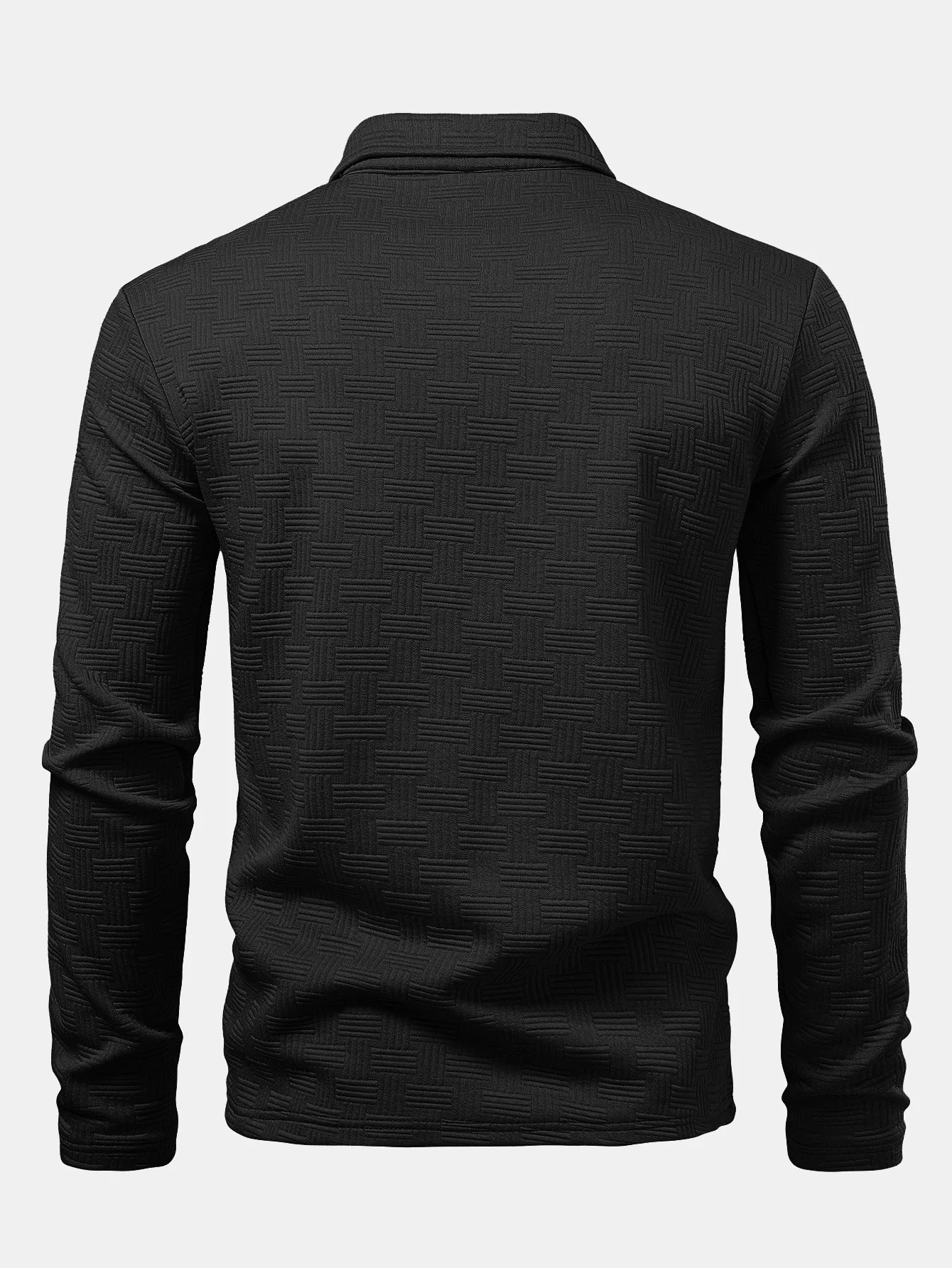Langarm gestreiftes Poloshirts-Shirt - Image 2