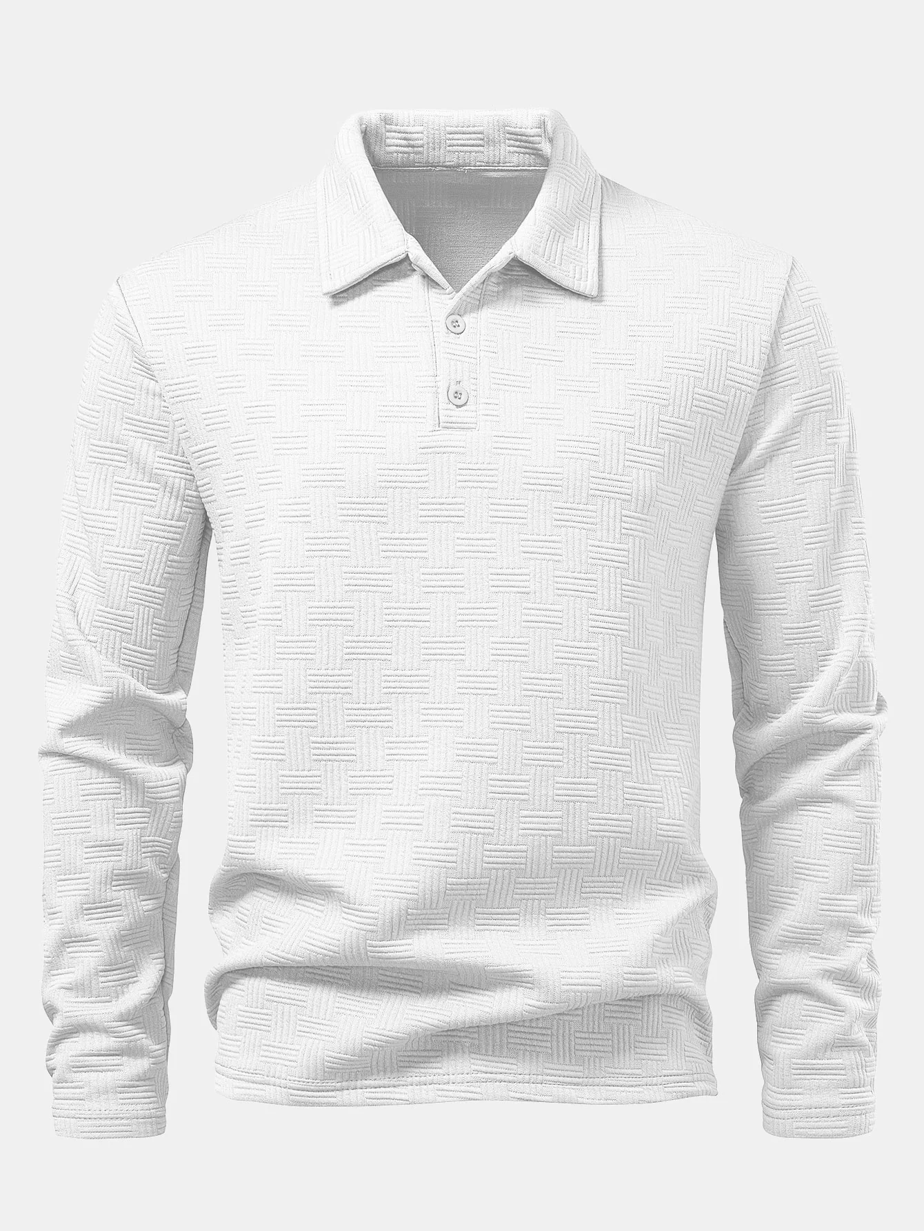Langarm gestreiftes Poloshirts-Shirt - Image 3