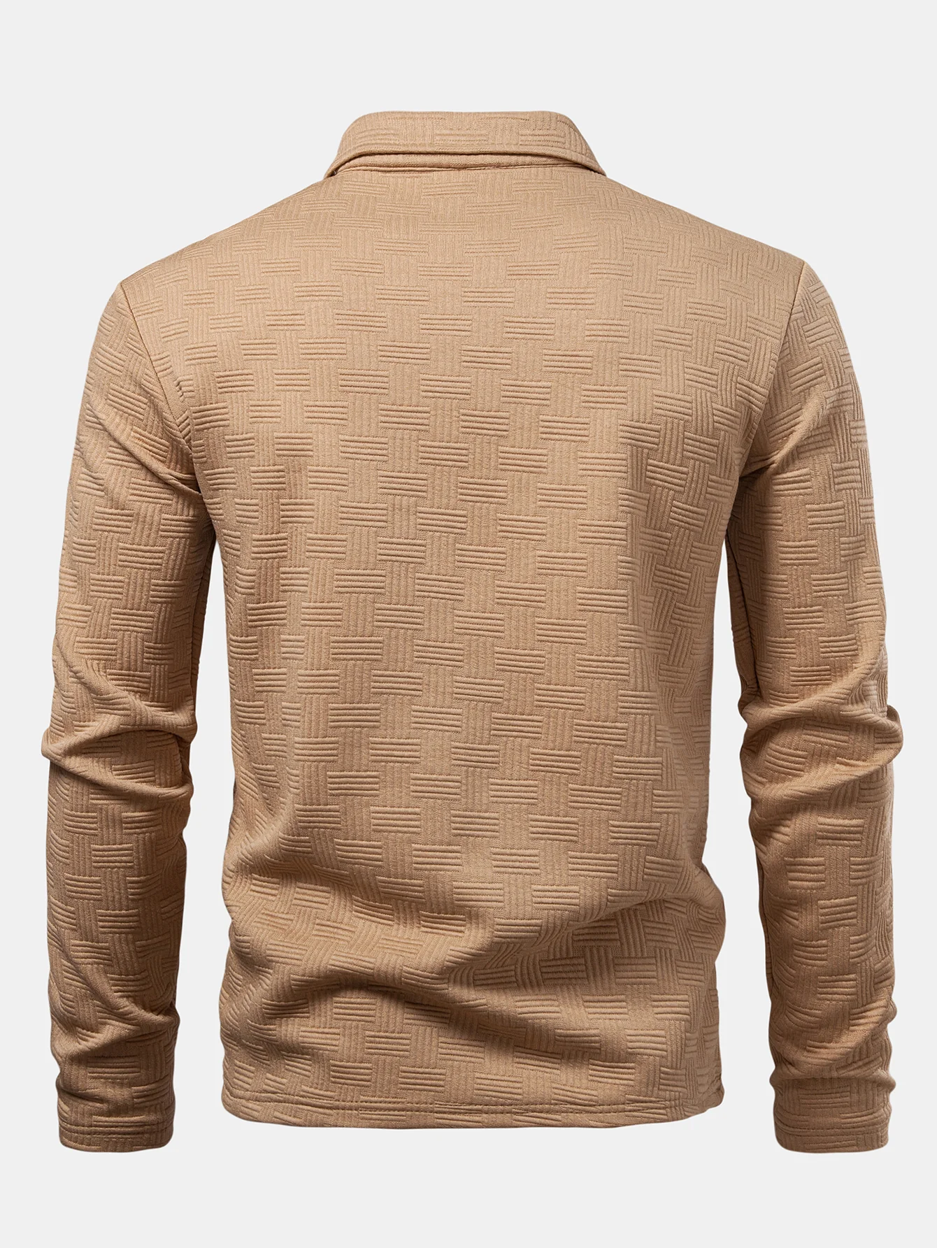 Langarm gestreiftes Poloshirts-Shirt - Image 6