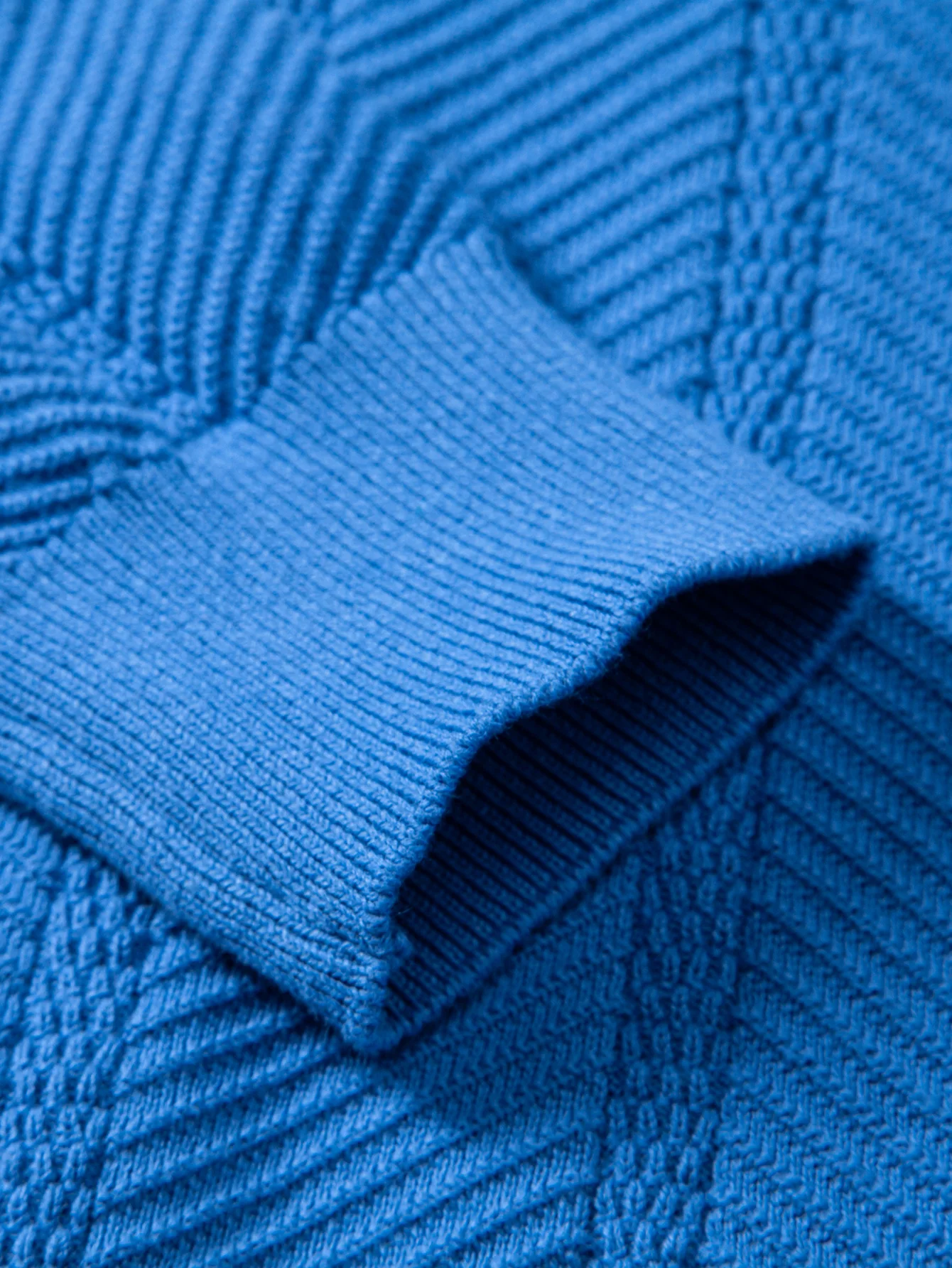 Langarm gestreiftes V-Ausschnitt Strick Poloshirts Shirt - Image 14