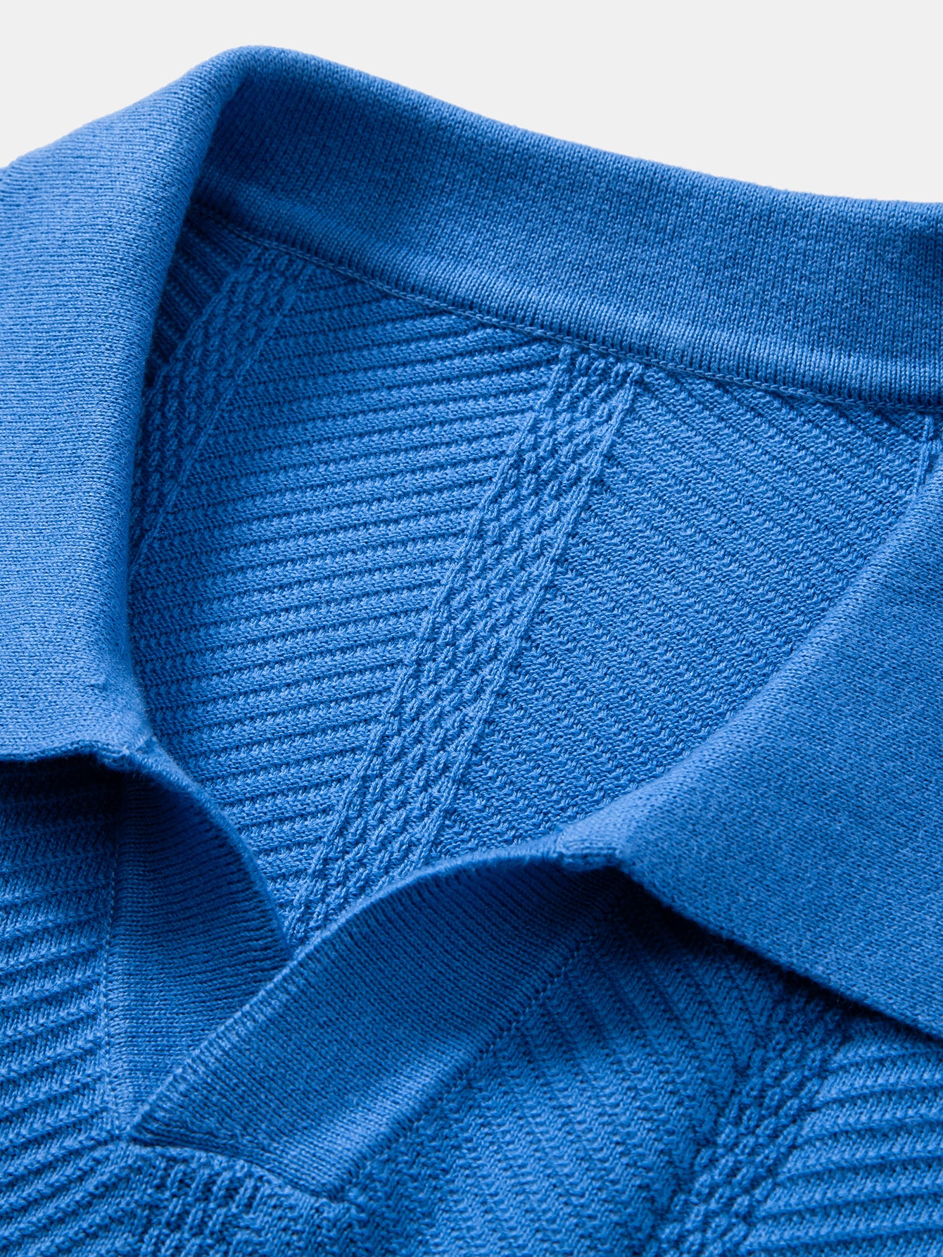 Langarm gestreiftes V-Ausschnitt Strick Poloshirts Shirt - Image 15