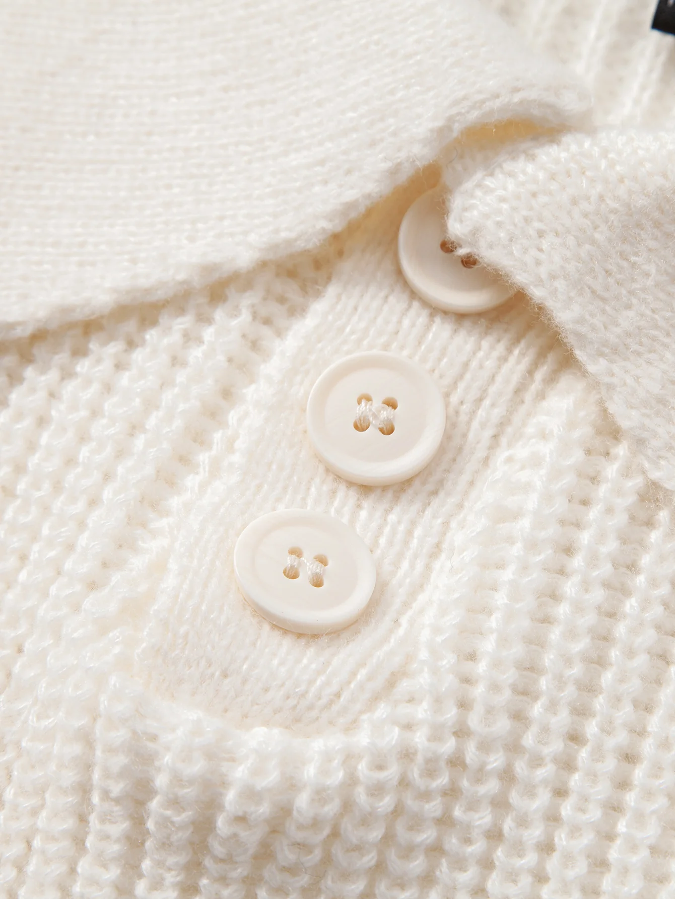 Langärmliges strukturiertes Strick-Poloshirt - Image 8