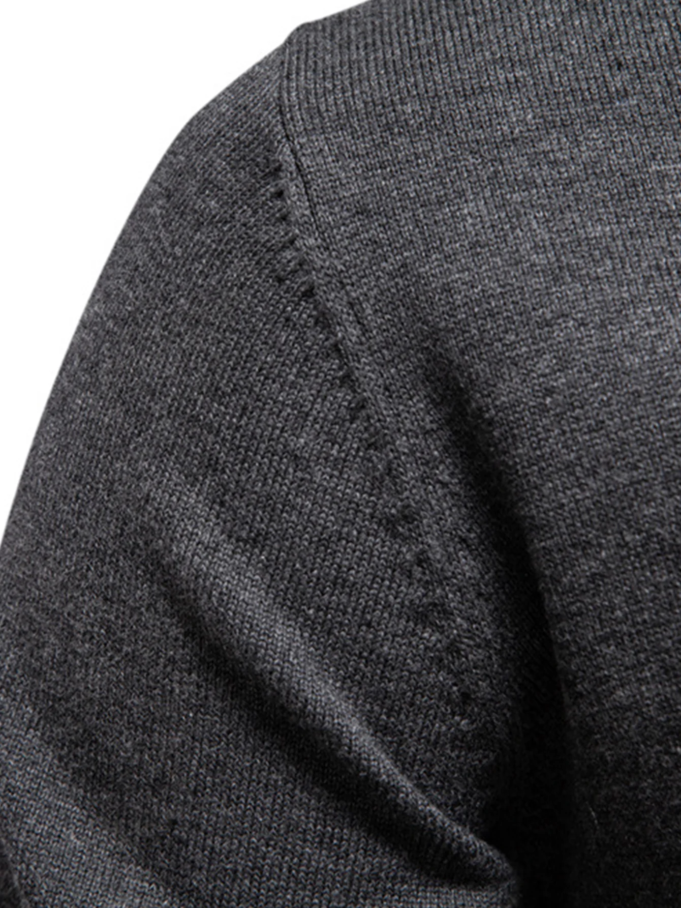 Langarm V-Ausschnitt Pullover - Image 18