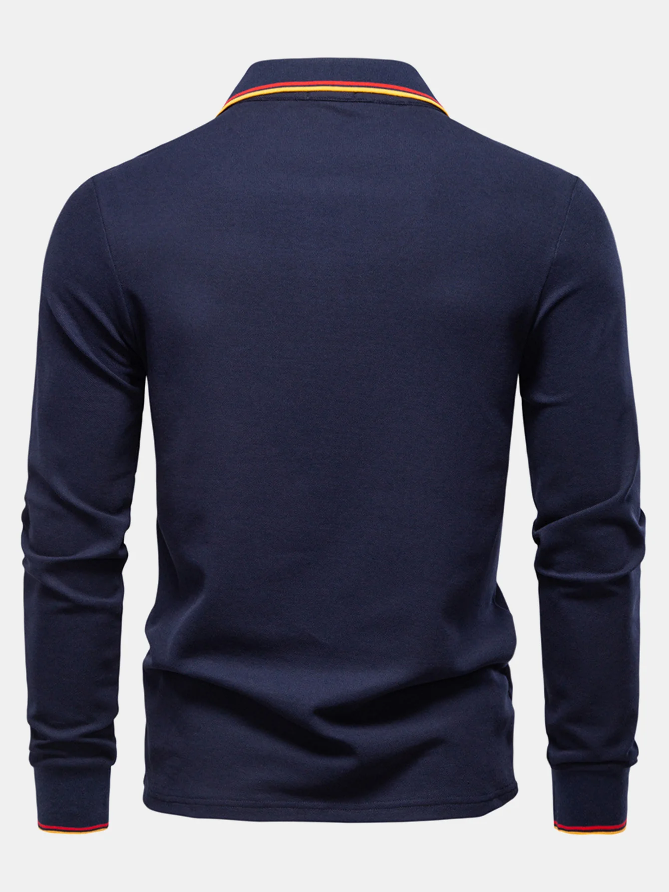 Langärmliges Poloshirts mit Kontrastfarben - Image 10