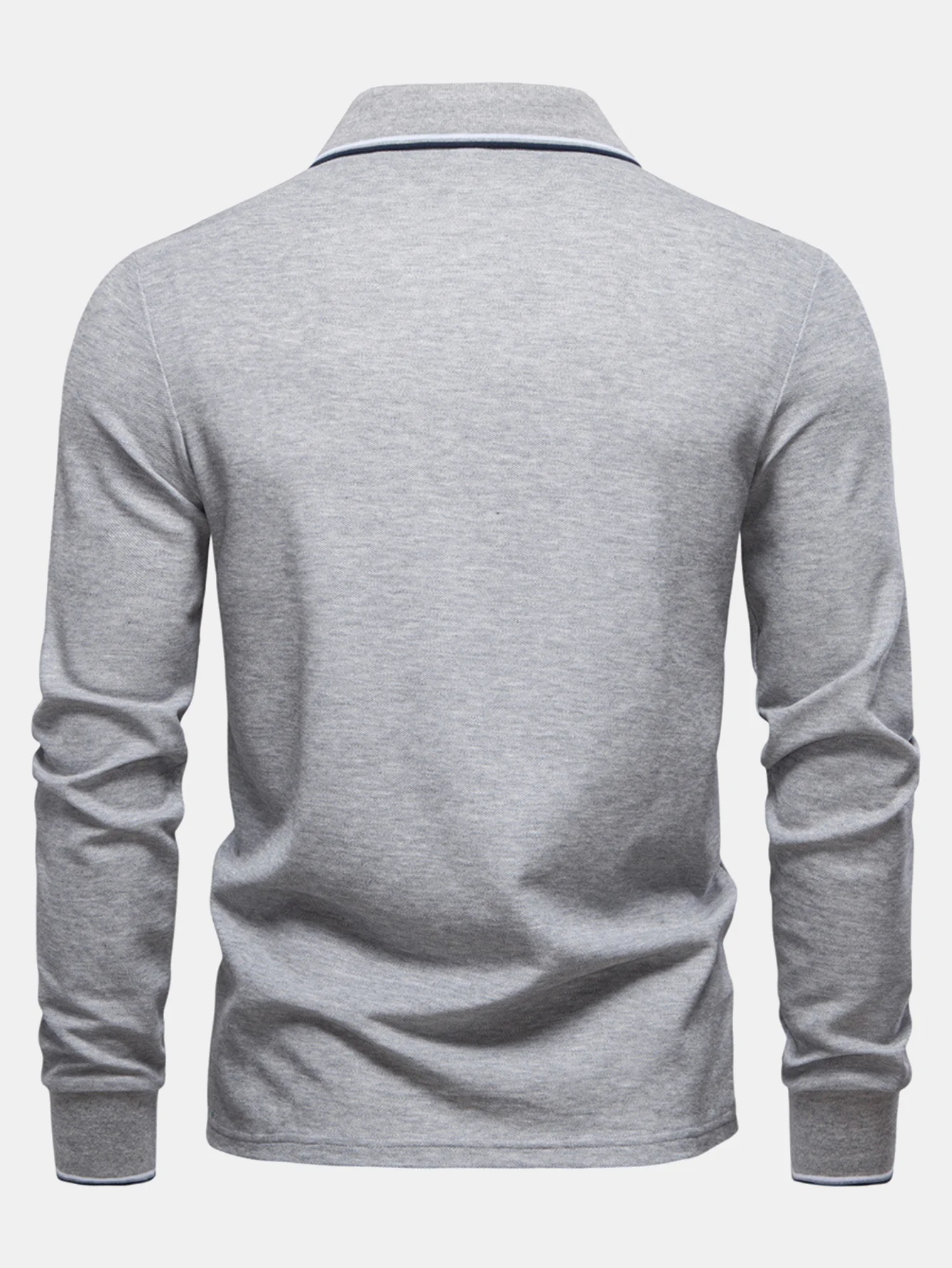 Langärmliges Poloshirts mit Kontrastfarben - Image 12