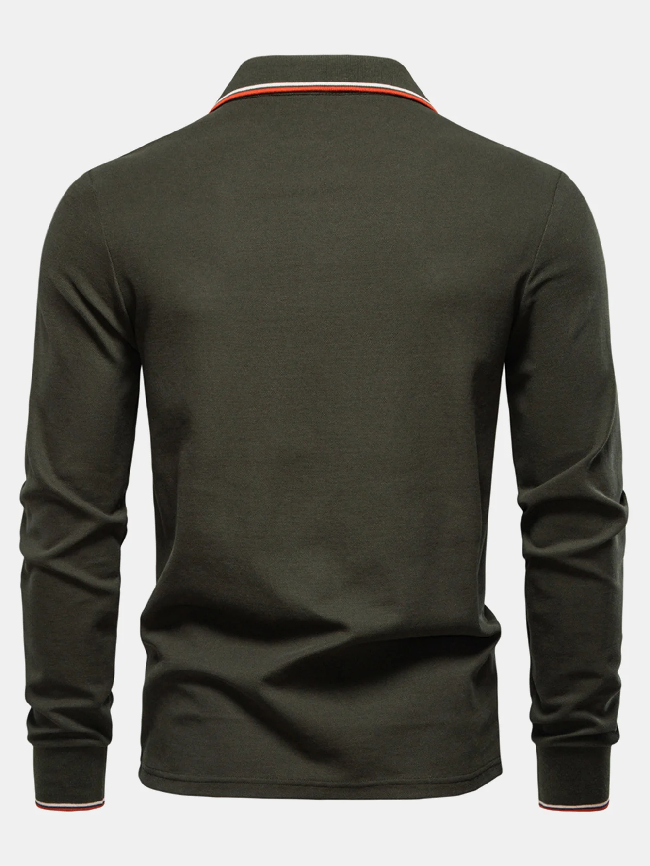 Langärmliges Poloshirts mit Kontrastfarben - Image 4