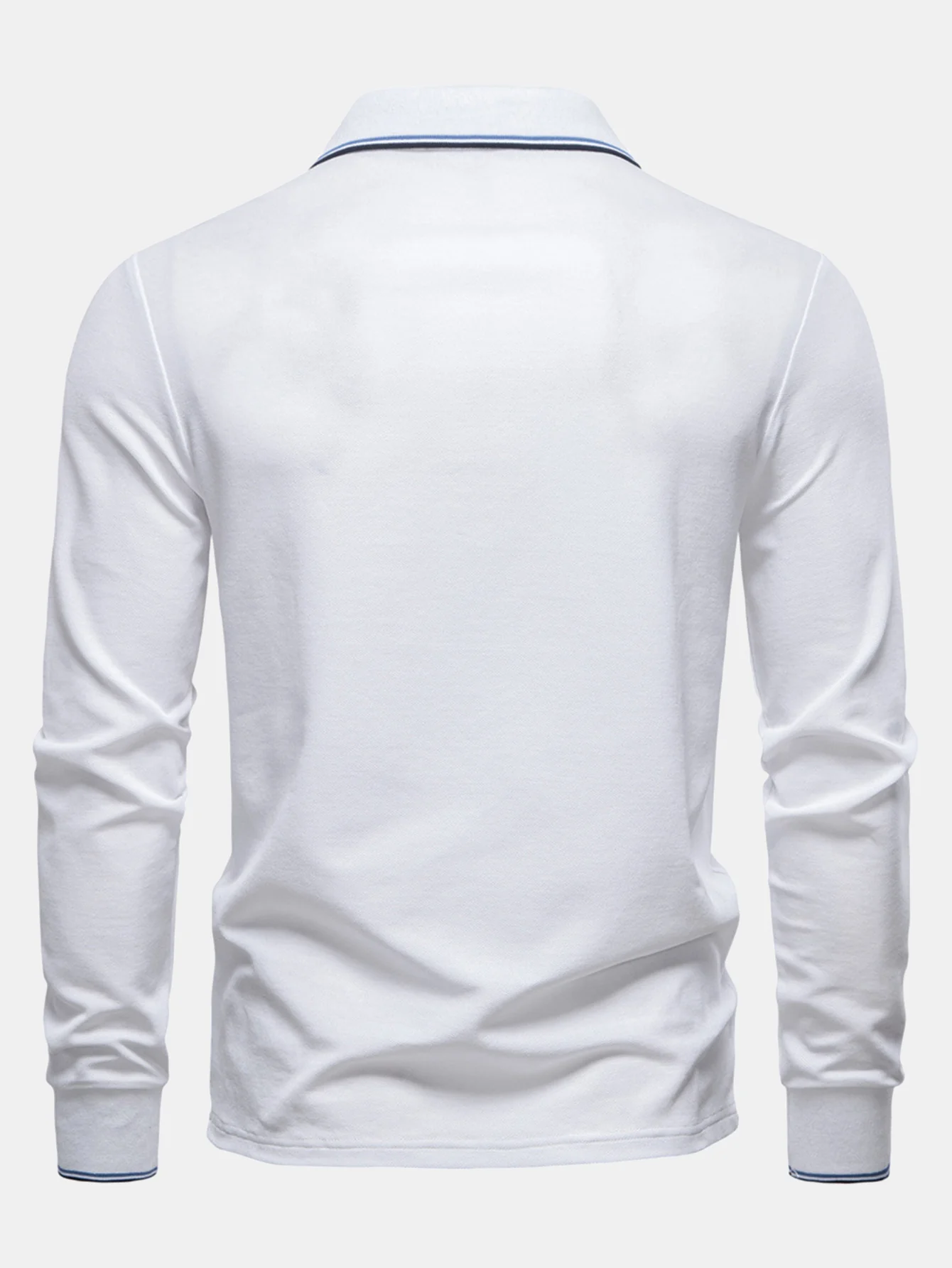 Langärmliges Poloshirts mit Kontrastfarben - Image 6