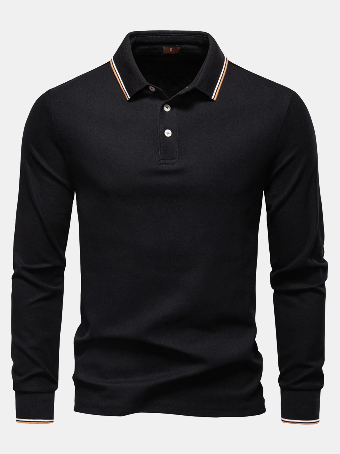 Langärmliges Poloshirts mit Kontrastfarben - Image 7