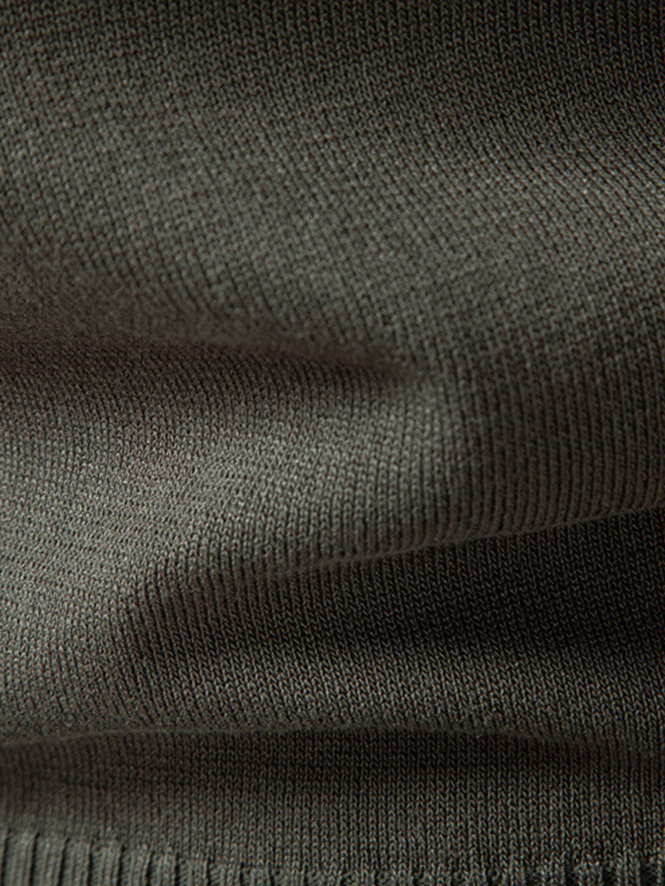 Langärmliges gestricktes geometrisches Jacquard-Poloshirt mit Reißverschluss - Image 8
