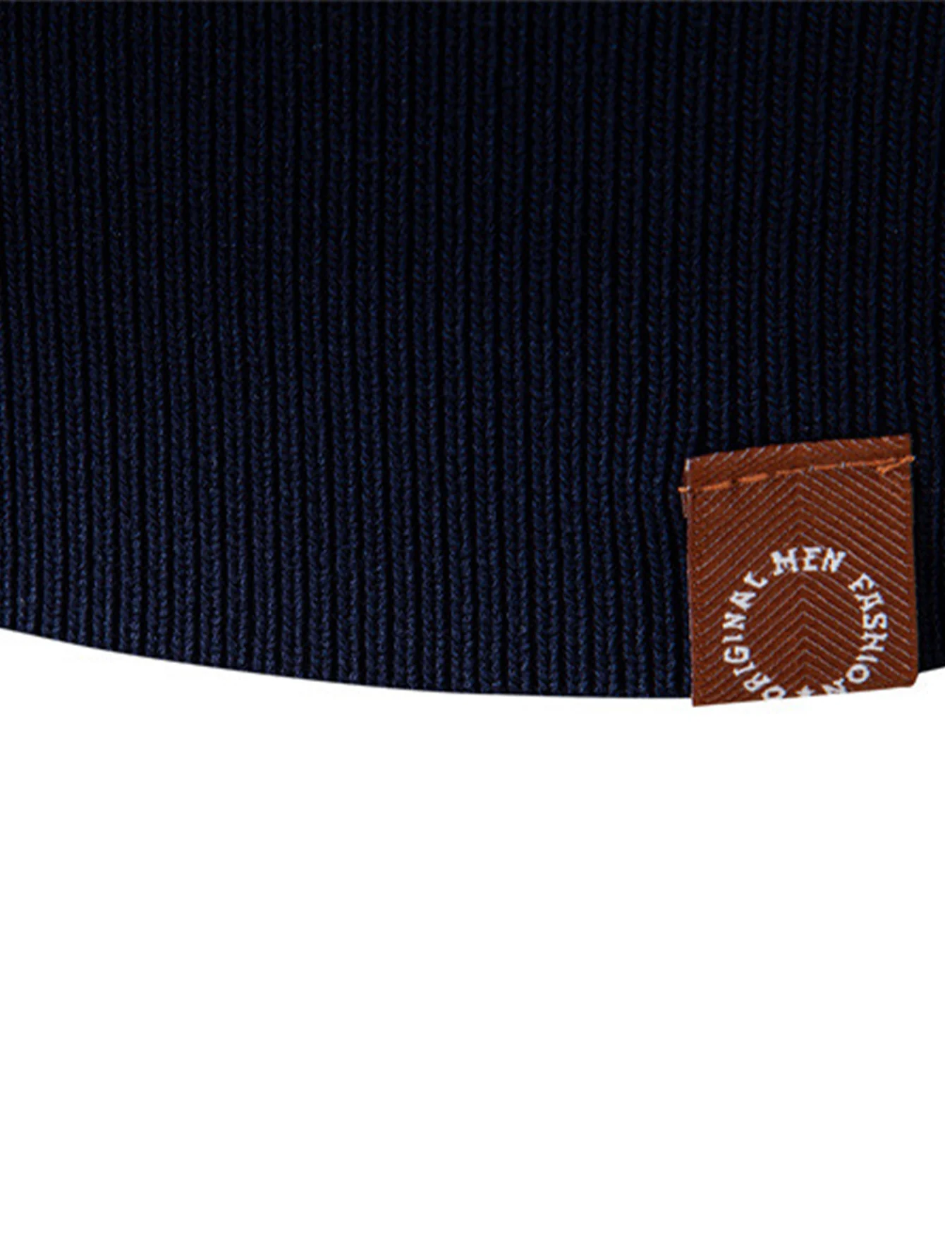 Langärmliges gestricktes gestreiftes Jacquard-Poloshirt - Image 9