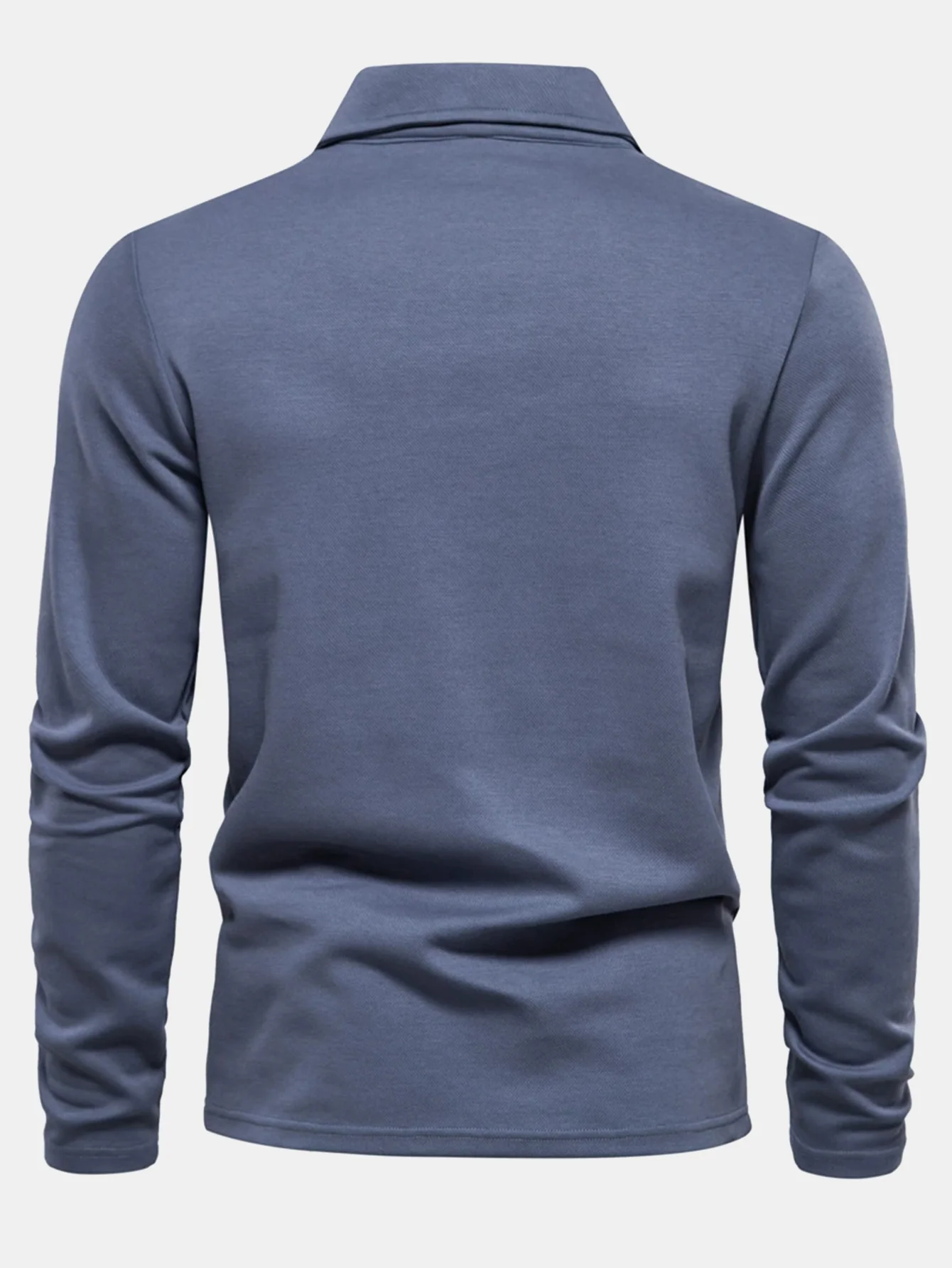 Langärmliges Poloshirts mit V-Ausschnitt - Image 2