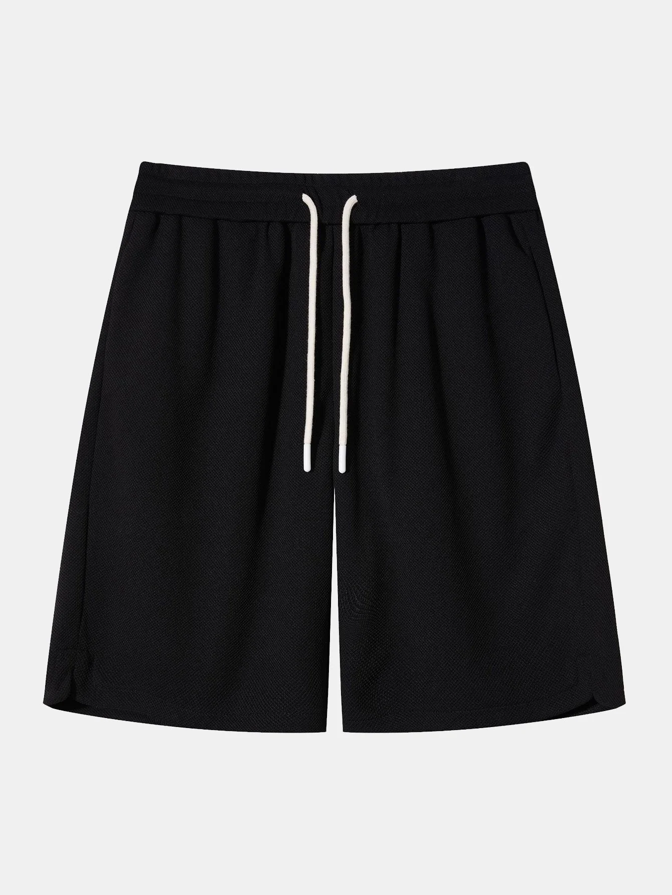 Lockere Passform Waffle Shorts mit Kordelzug - Image 2