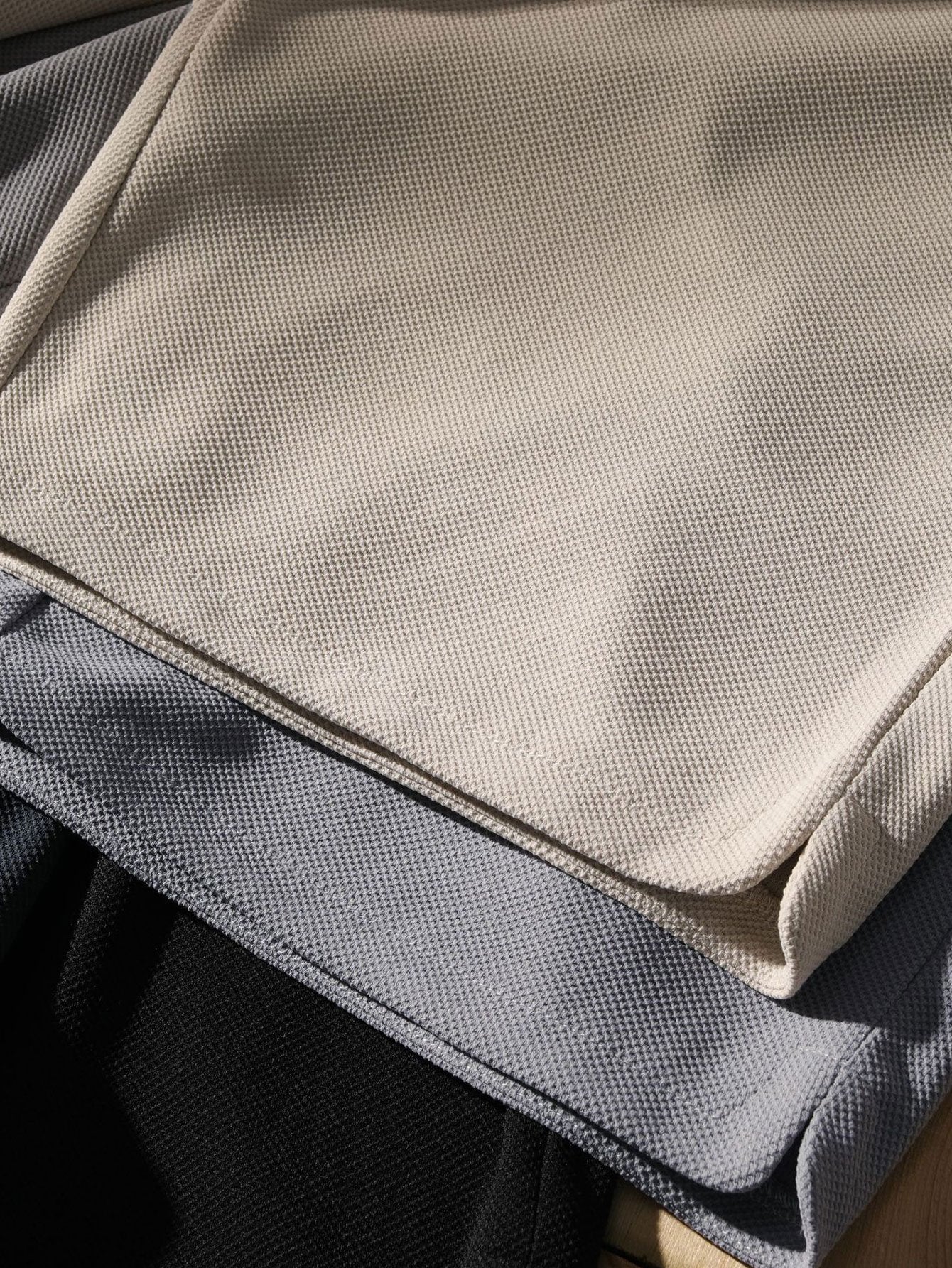 Lockere Passform Waffle Shorts mit Kordelzug - Image 6