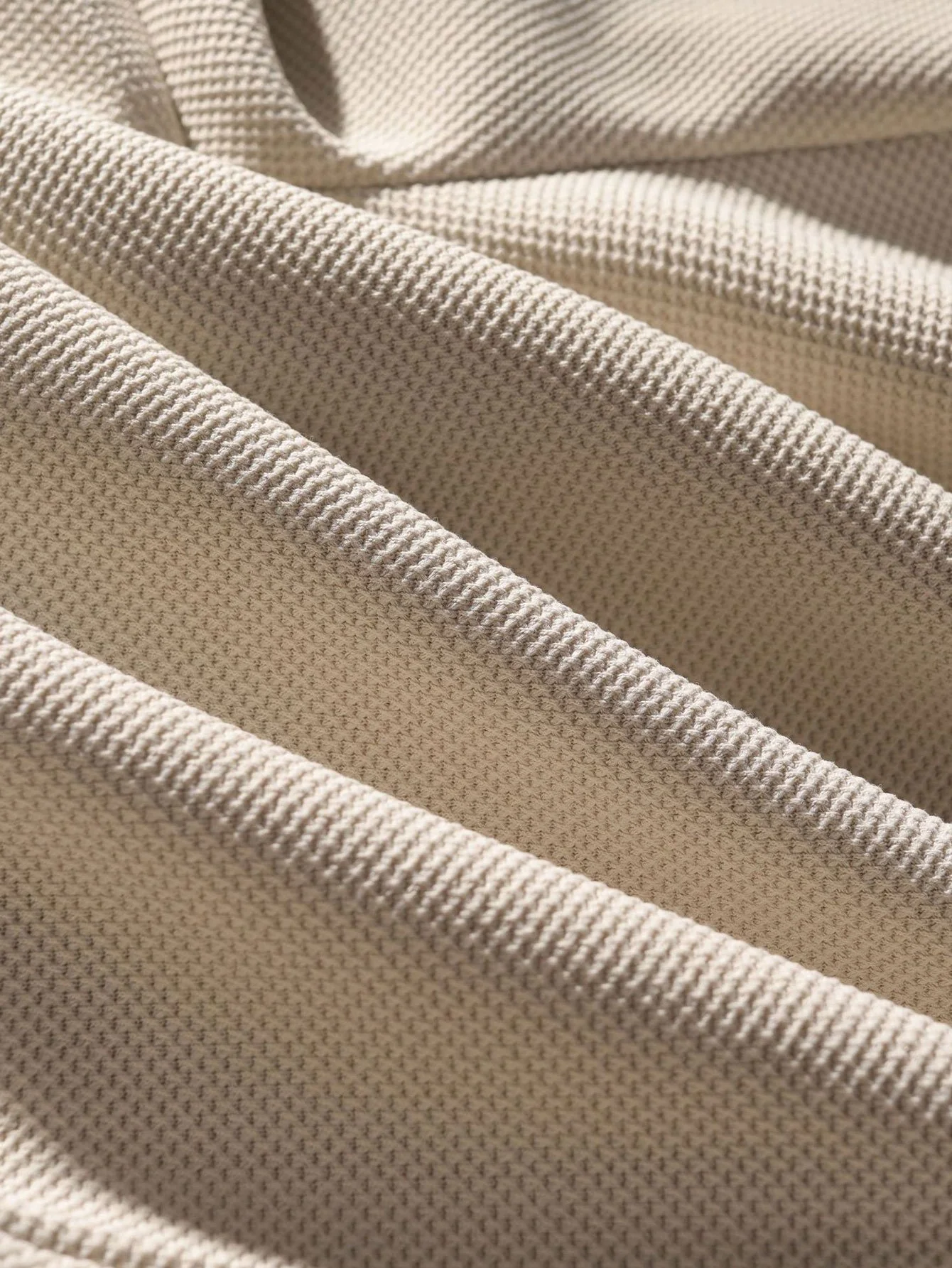 Lockere Passform Waffle Shorts mit Kordelzug - Image 7