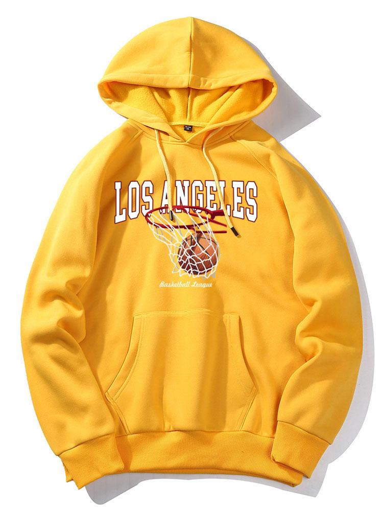 Los Angeles Basketball Druck Hoodie - Image 12