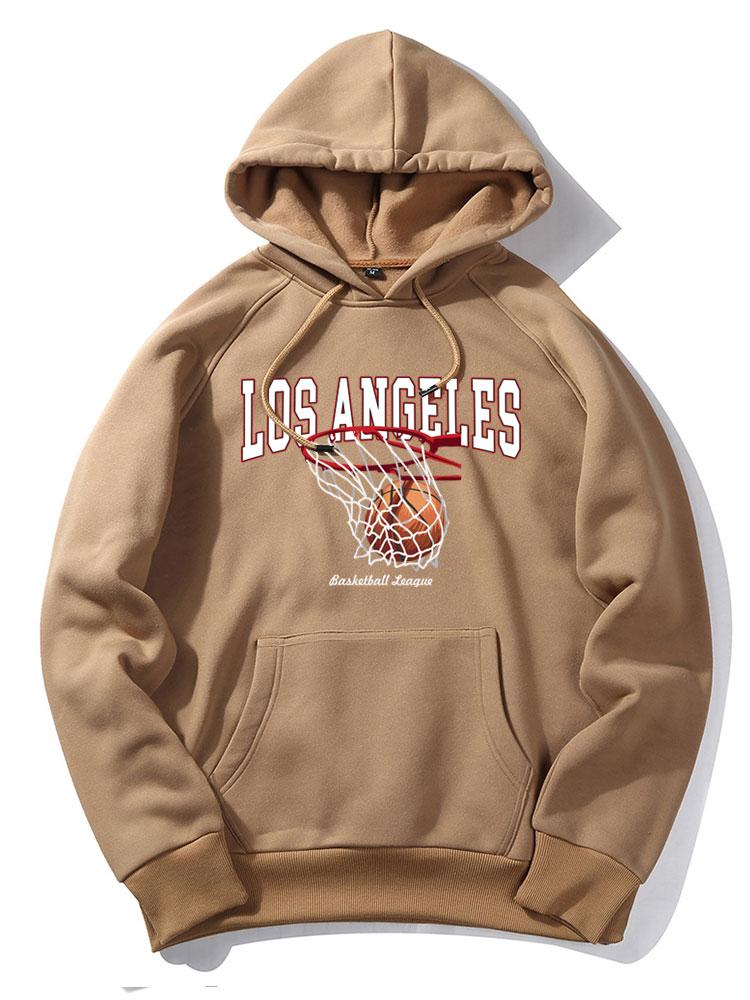 Los Angeles Basketball Druck Hoodie - Image 3