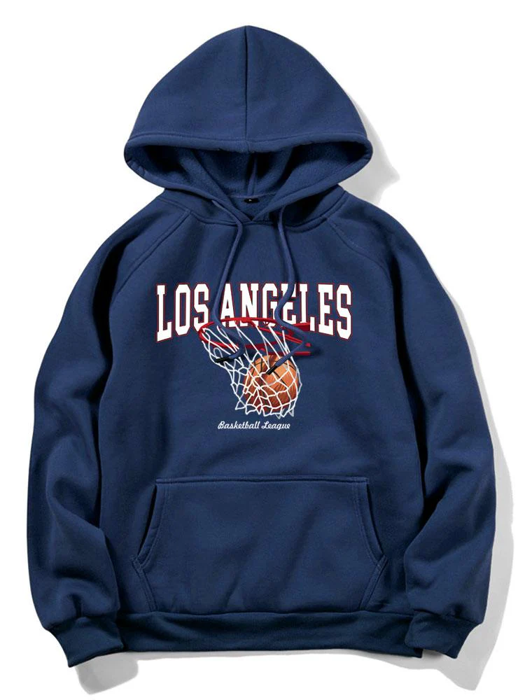 Los Angeles Basketball Druck Hoodie - Image 4