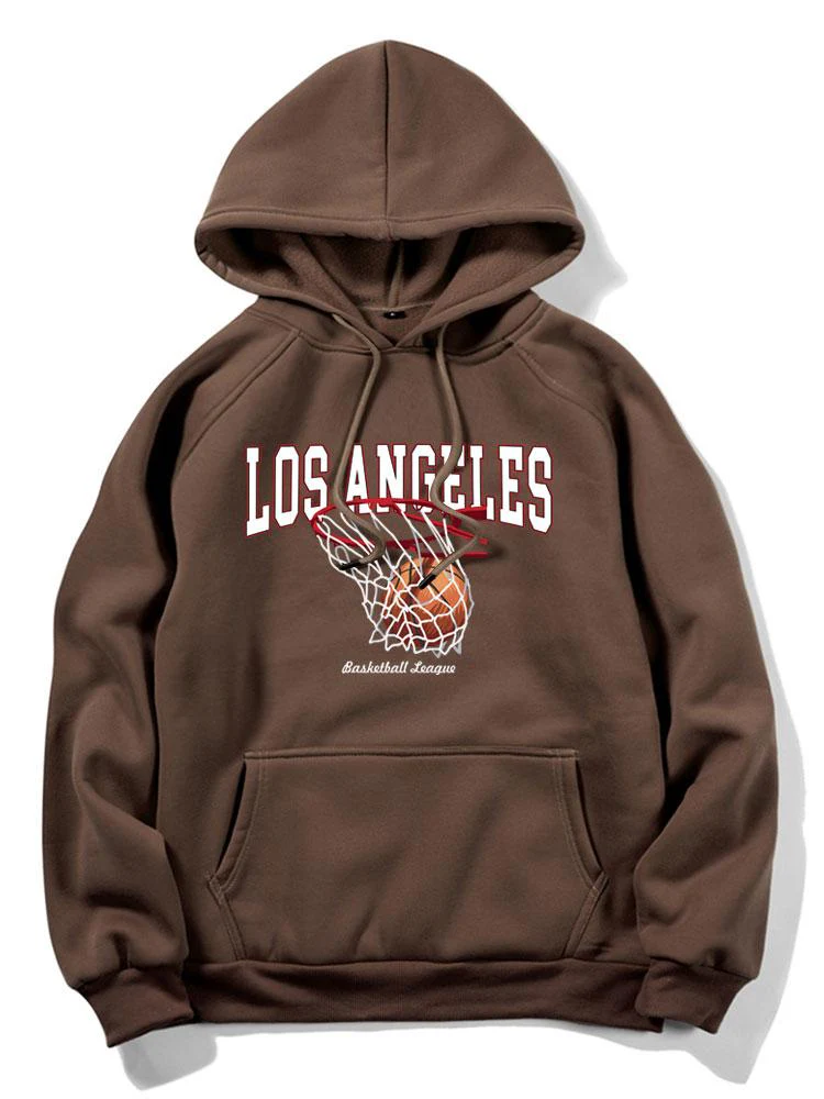 Los Angeles Basketball Druck Hoodie - Image 5