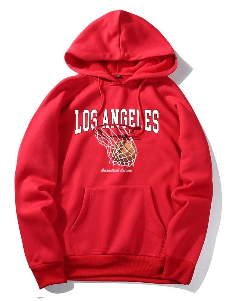 Los Angeles Basketball Druck Hoodie - Image 6